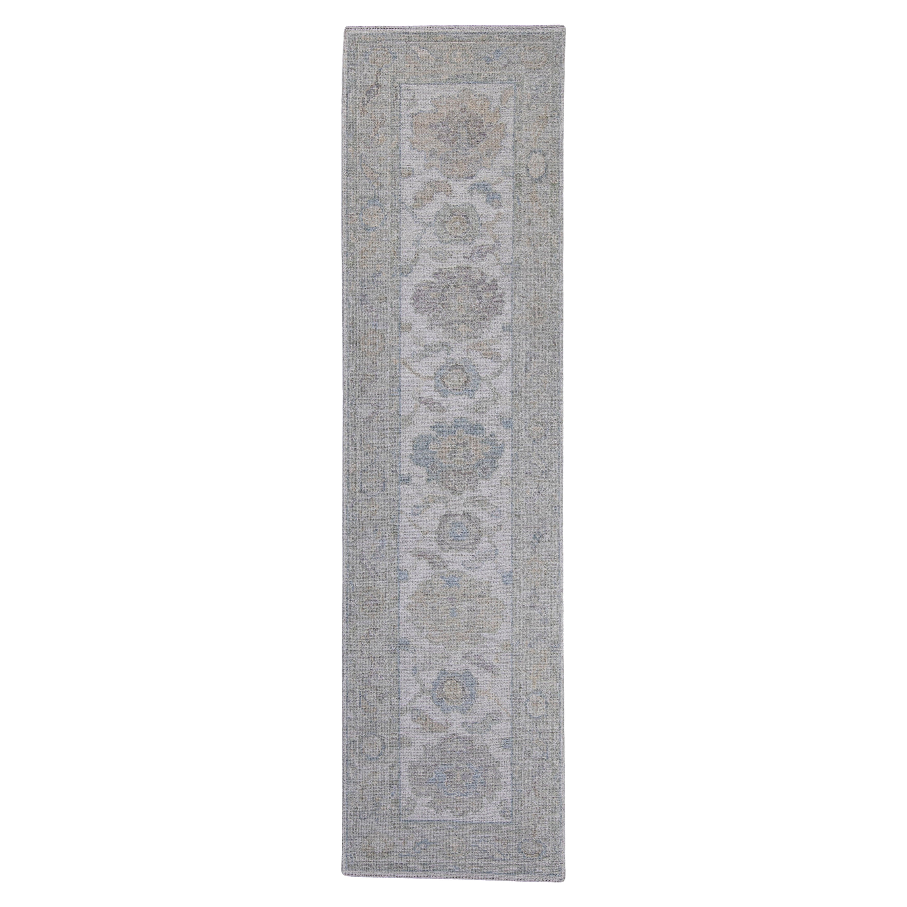 Alfombra Turca Oushak 2'9" x 10'4" #16376