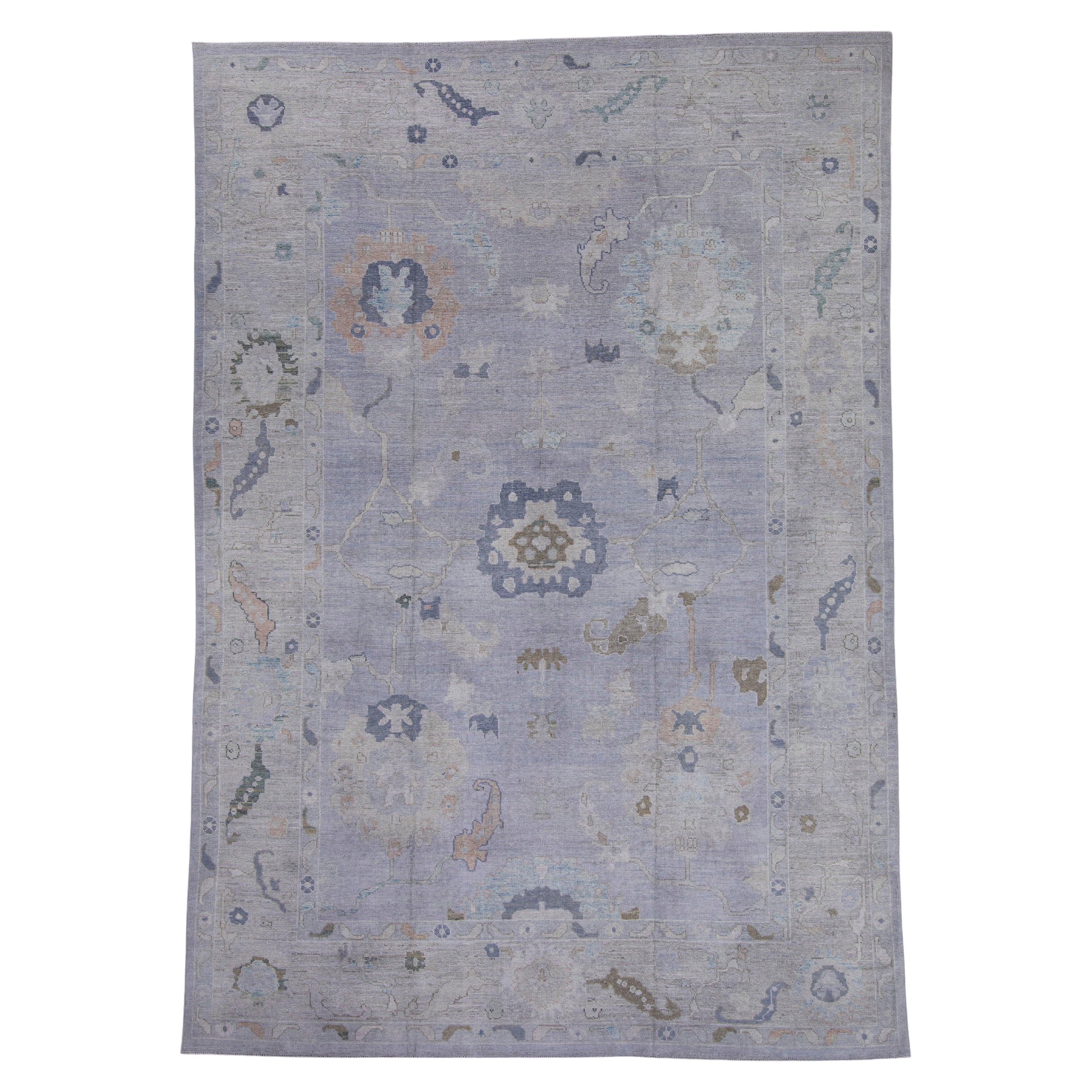 Turkish Oushak Rug 10' x 14'5" #16959 For Sale