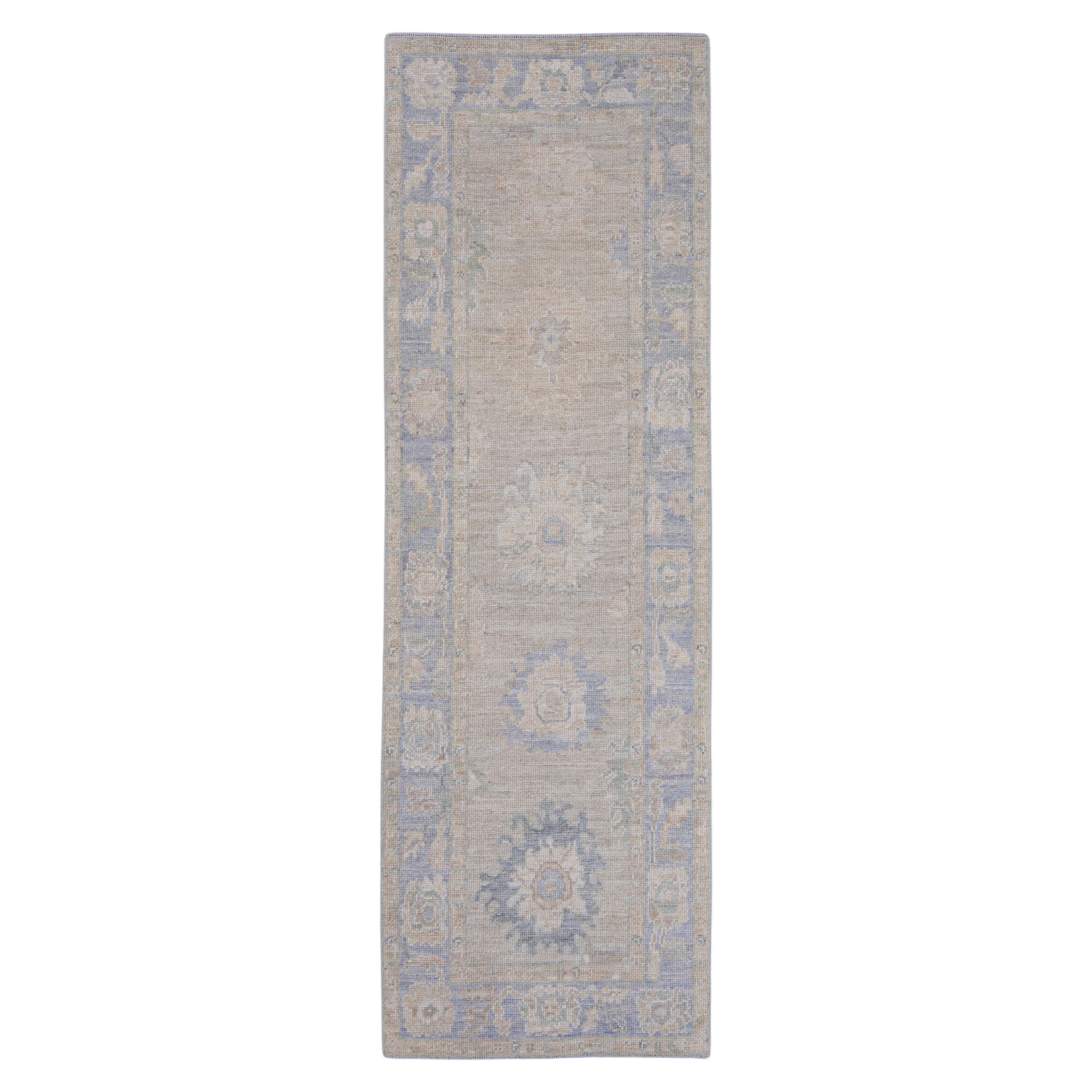 Tappeto Oushak Runner Turco 2'10" x 8'9" #16600
