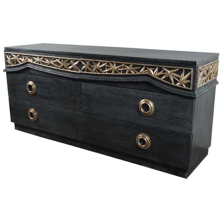 Iconic Bamboo Style Dresser by James Mont For Sale at 1stdibs