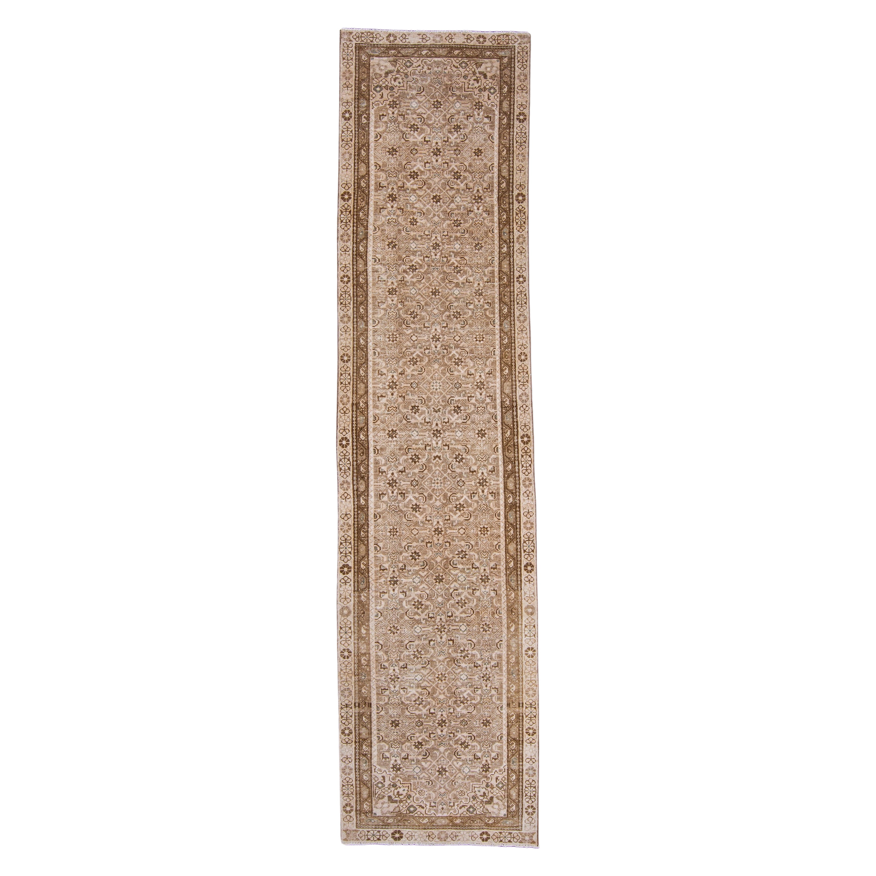 Turkish Vintage Anatolian Runner Rug 3'1" x 12'6" #7019