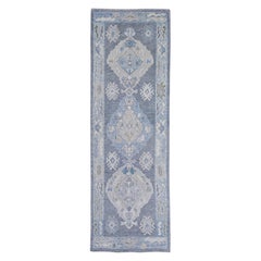 Tapis de couloir turc Oushak 3' x 8'11" n° 16560