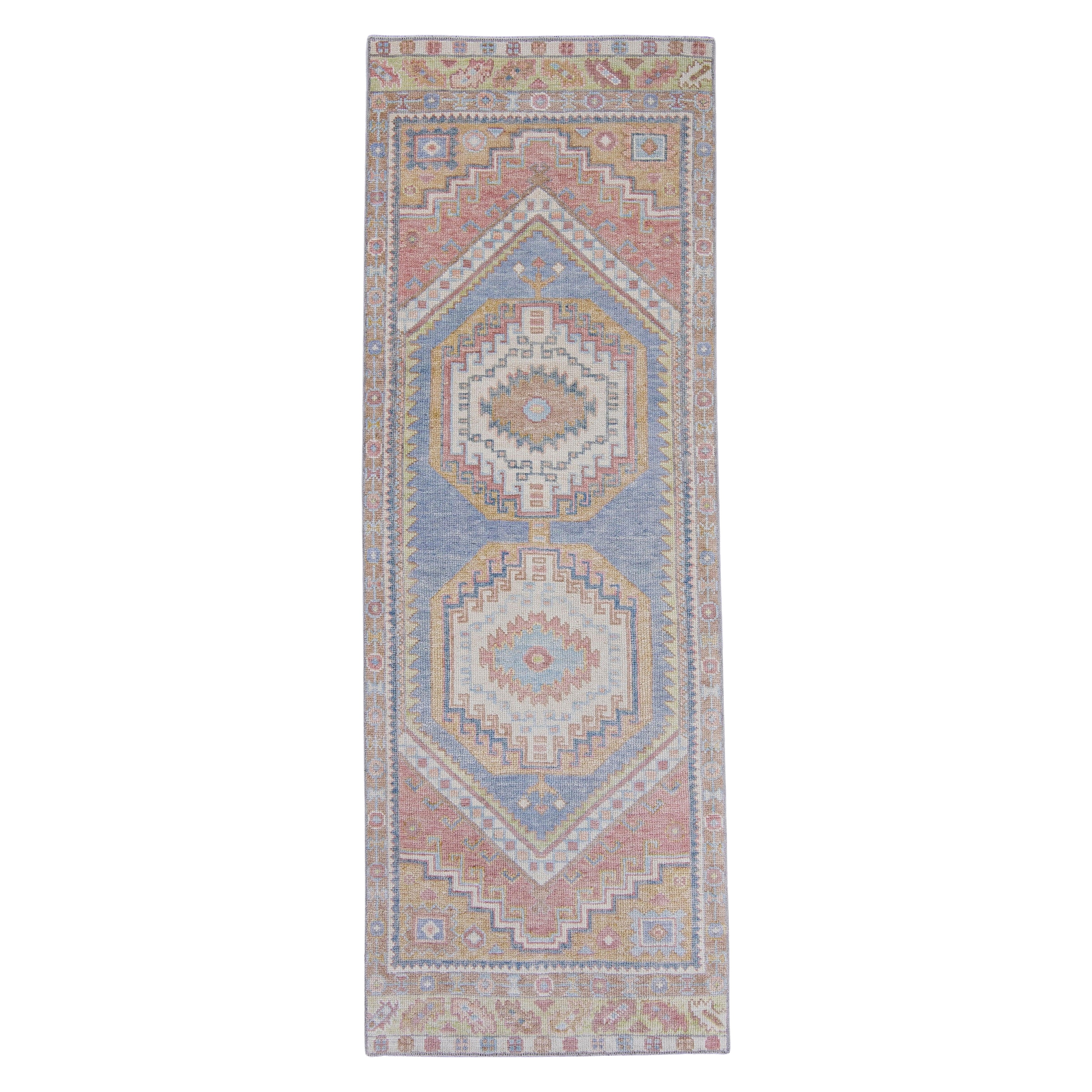 Turkish Oushak Runner Rug 2'11" x 8'4" #16558