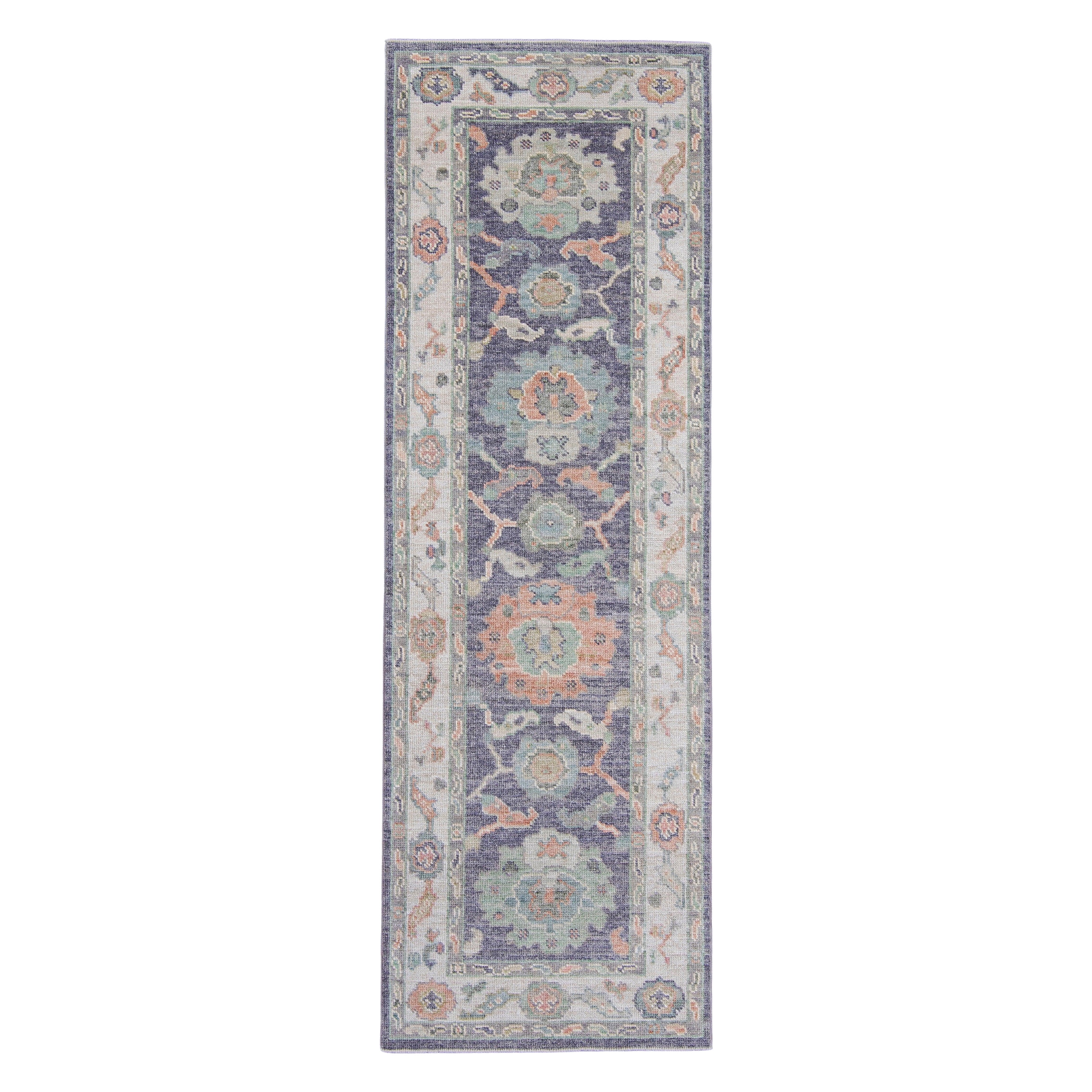 Tappeto Oushak Runner turco 2'8" x 8'2" #16422
