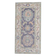 Alfombra turca Oushak 2'7" x 5' #16715