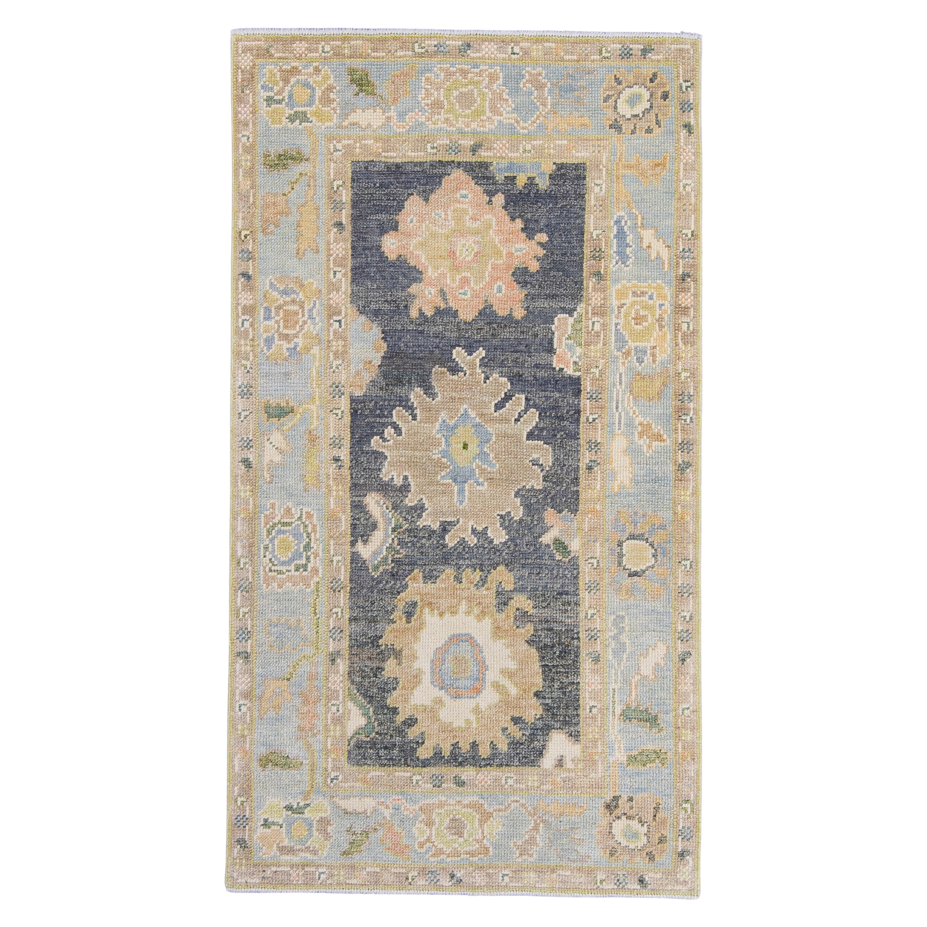 Turkish Oushak Rug 2'10" x 5'1" #16672 For Sale