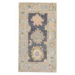 Alfombra turca Oushak 2'10" x 5'1" #16672