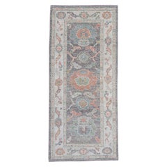 Alfombra turca Oushak 2'10" x 6'4" #16258