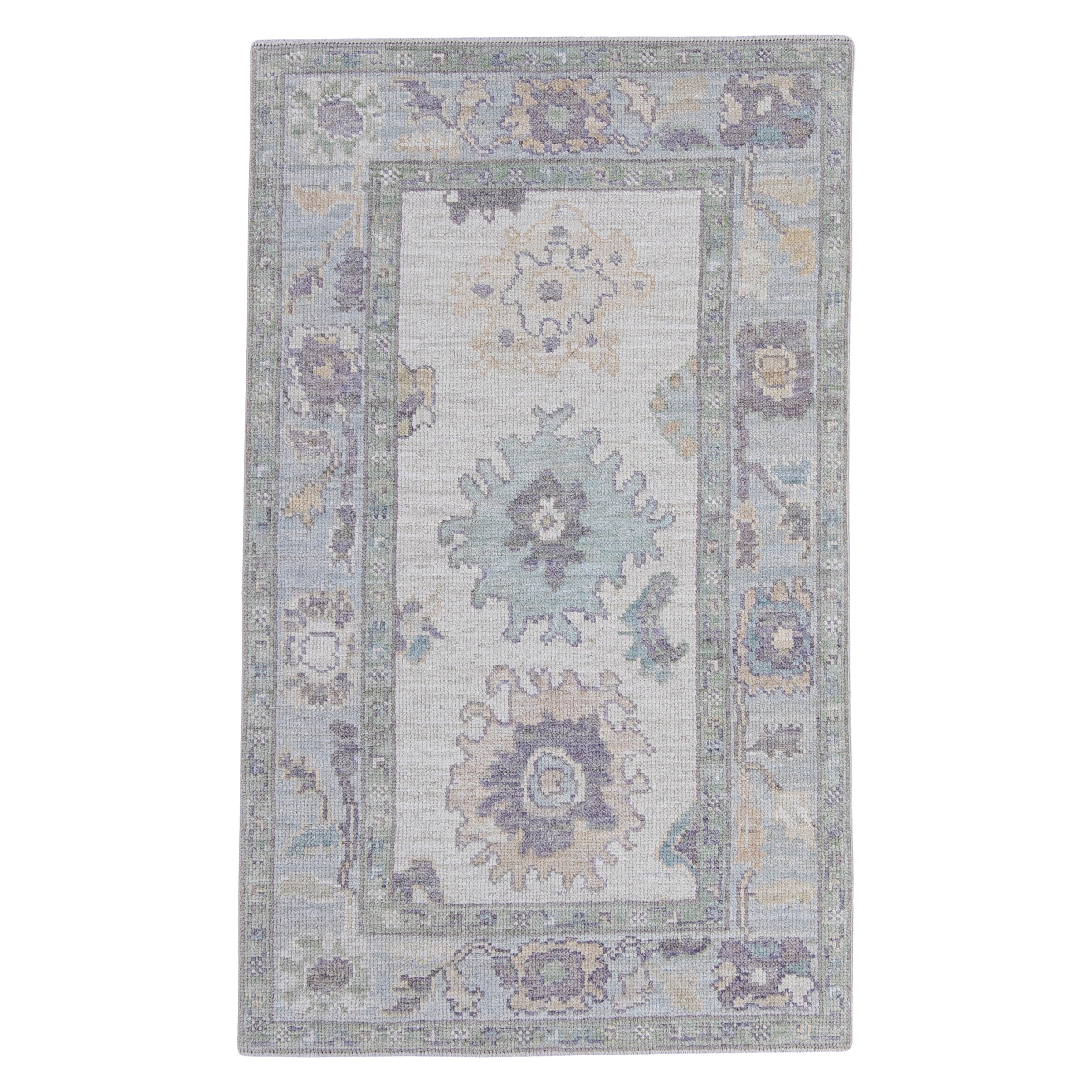 Tapis turc Oushak 3' x 4'11" n° 16598