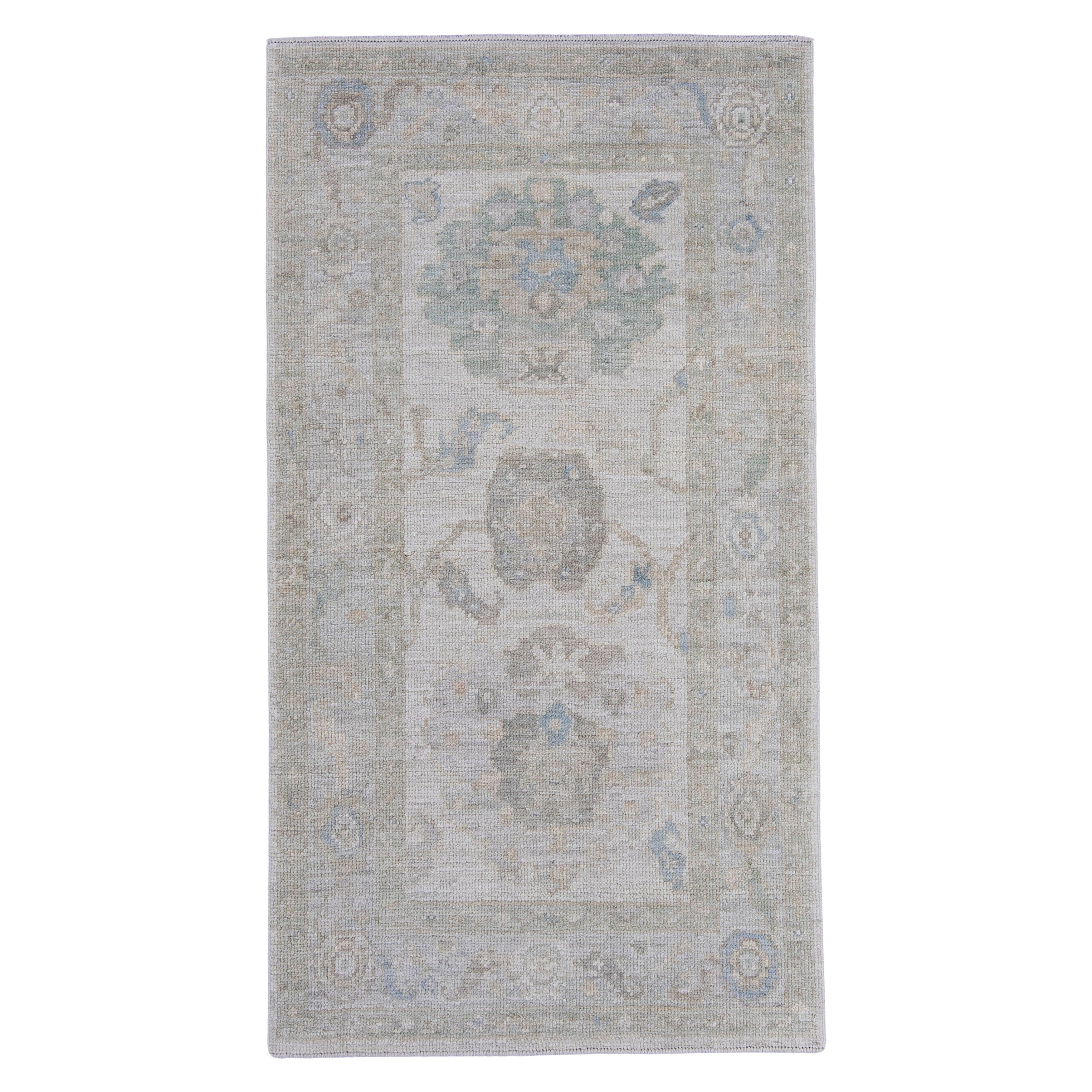 Turkish Oushak Rug 2'11" x 5'5" #16241 For Sale
