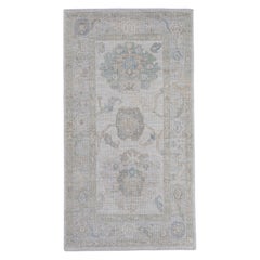 Alfombra turca Oushak 2'11" x 5'5" #16241