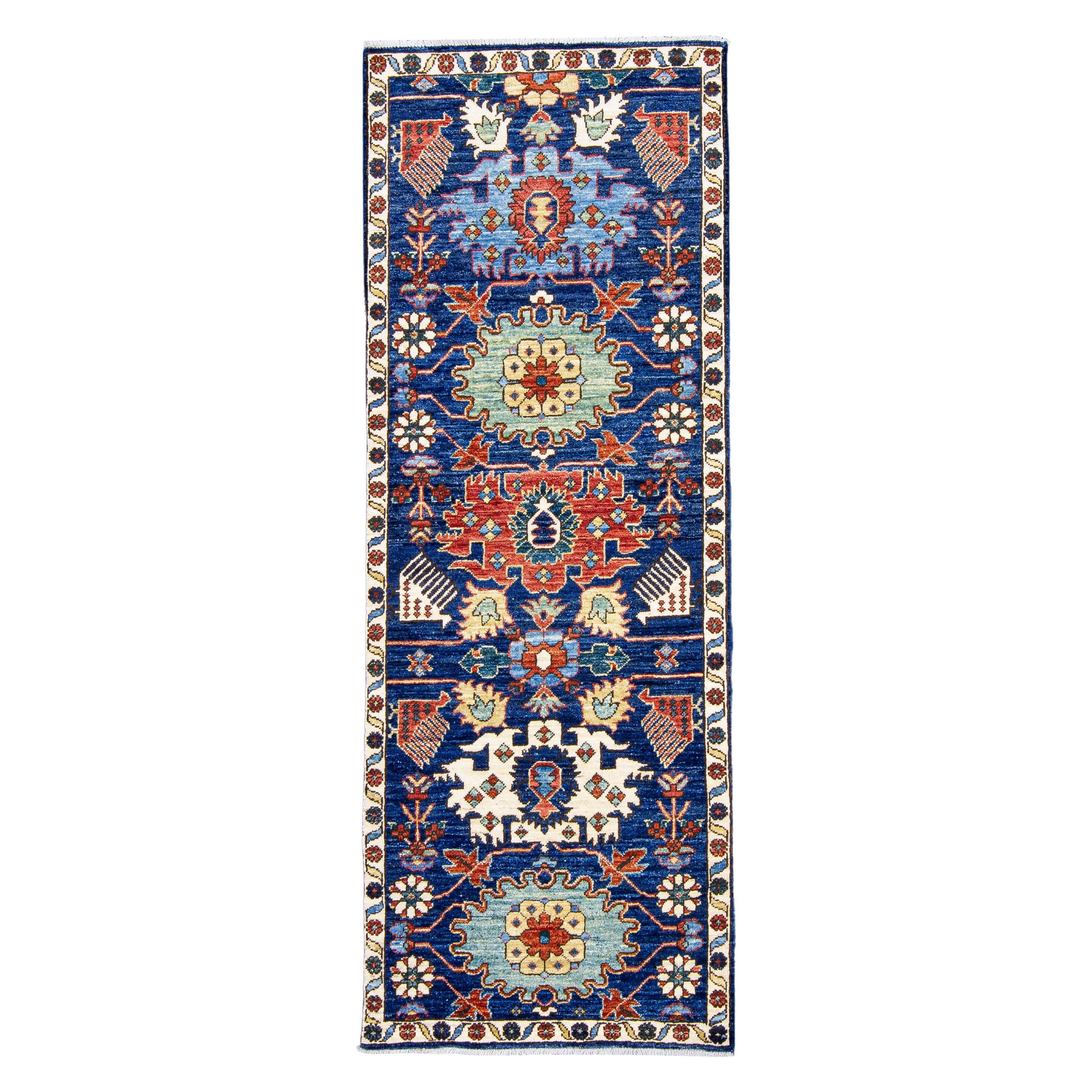 Oriental Handmade Rug 2'6" x 6'10" #AR-9005 For Sale