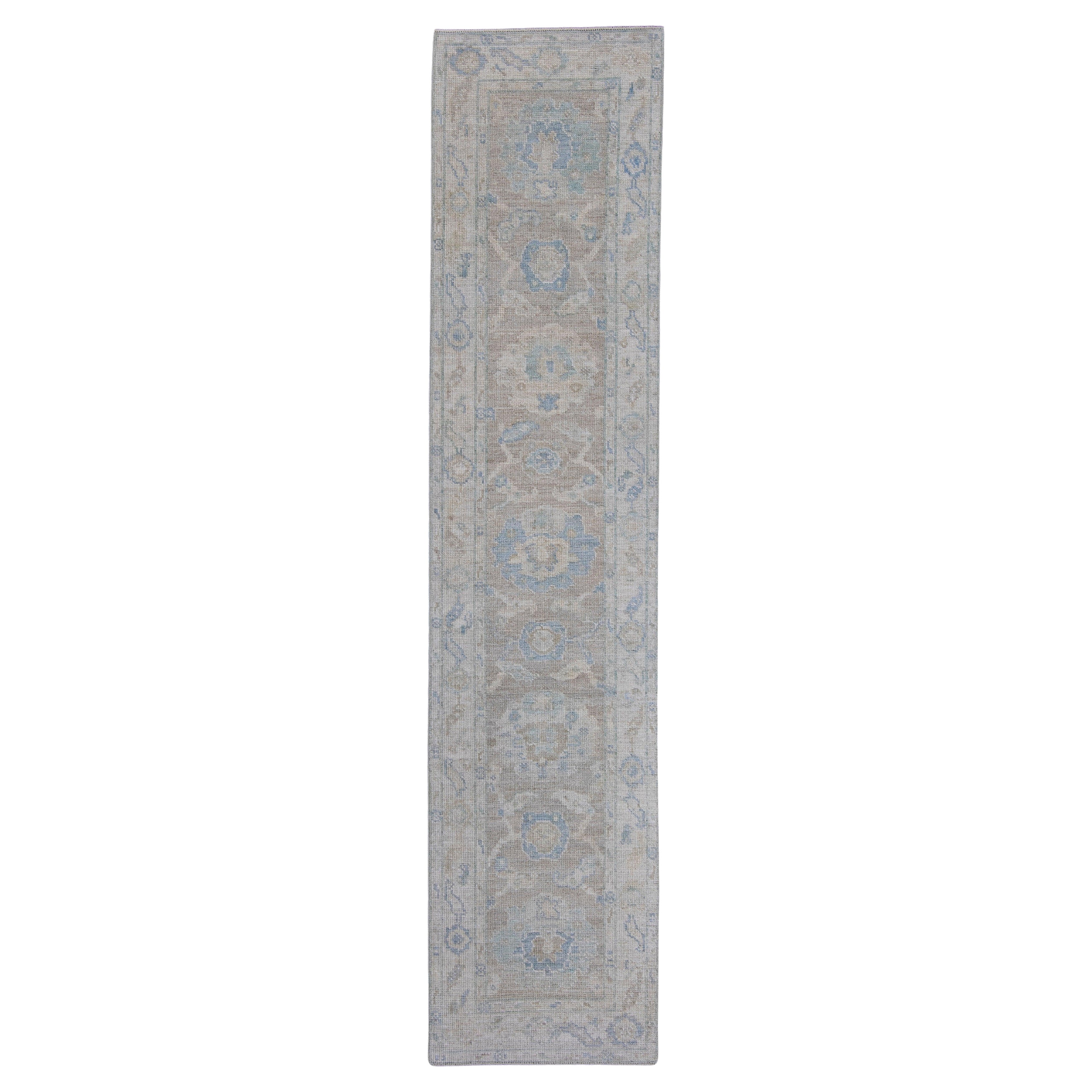 Turkish Oushak Runner Rug 2'3" x 10'1" #16197