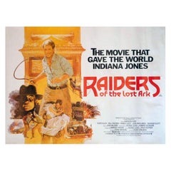 Affiche vintage d'origine Raiders of the Lost Ark, 1982
