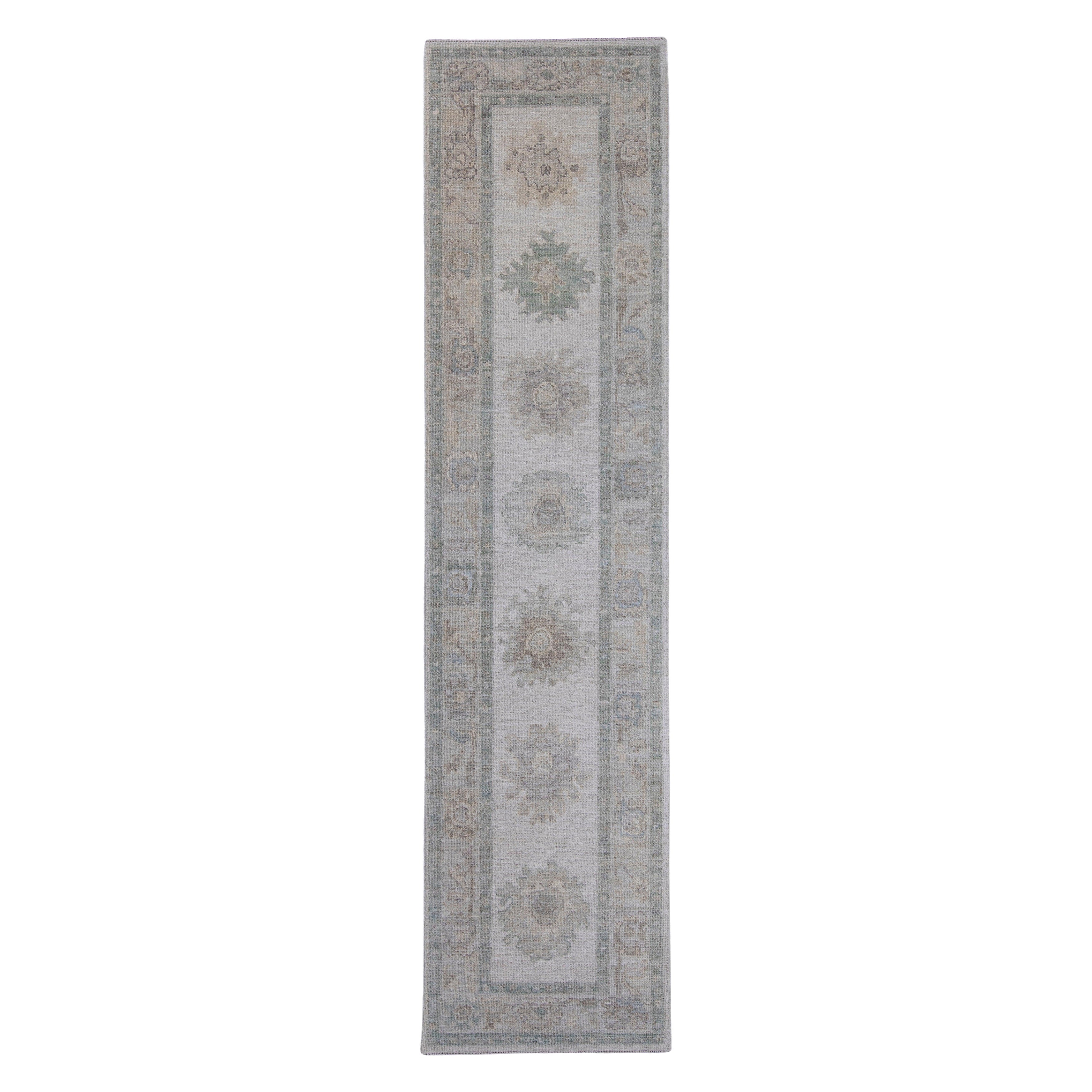 Turkish Oushak Runner Rug 2'9" x 11'4" #16195