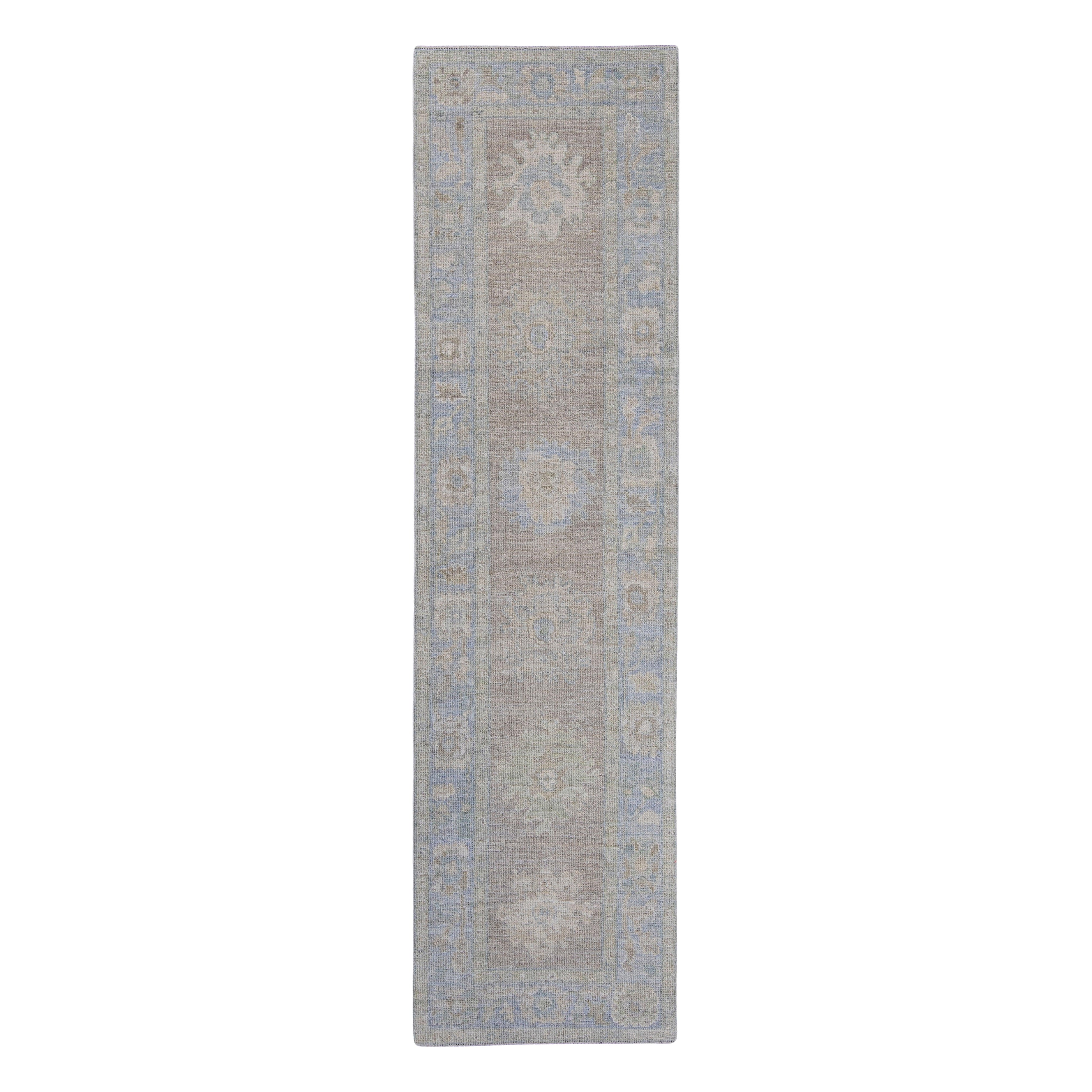 Turkish Oushak Runner Rug 2'8" x 10'1" #16190