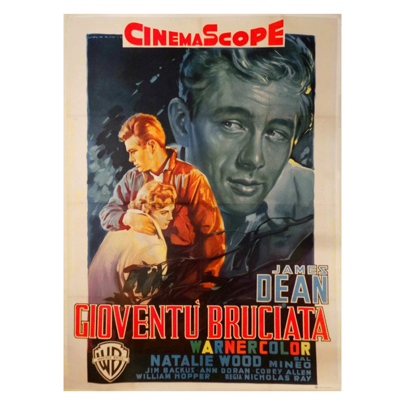 1960 Rebel Without a Cause (Italian) Original Vintage Poster