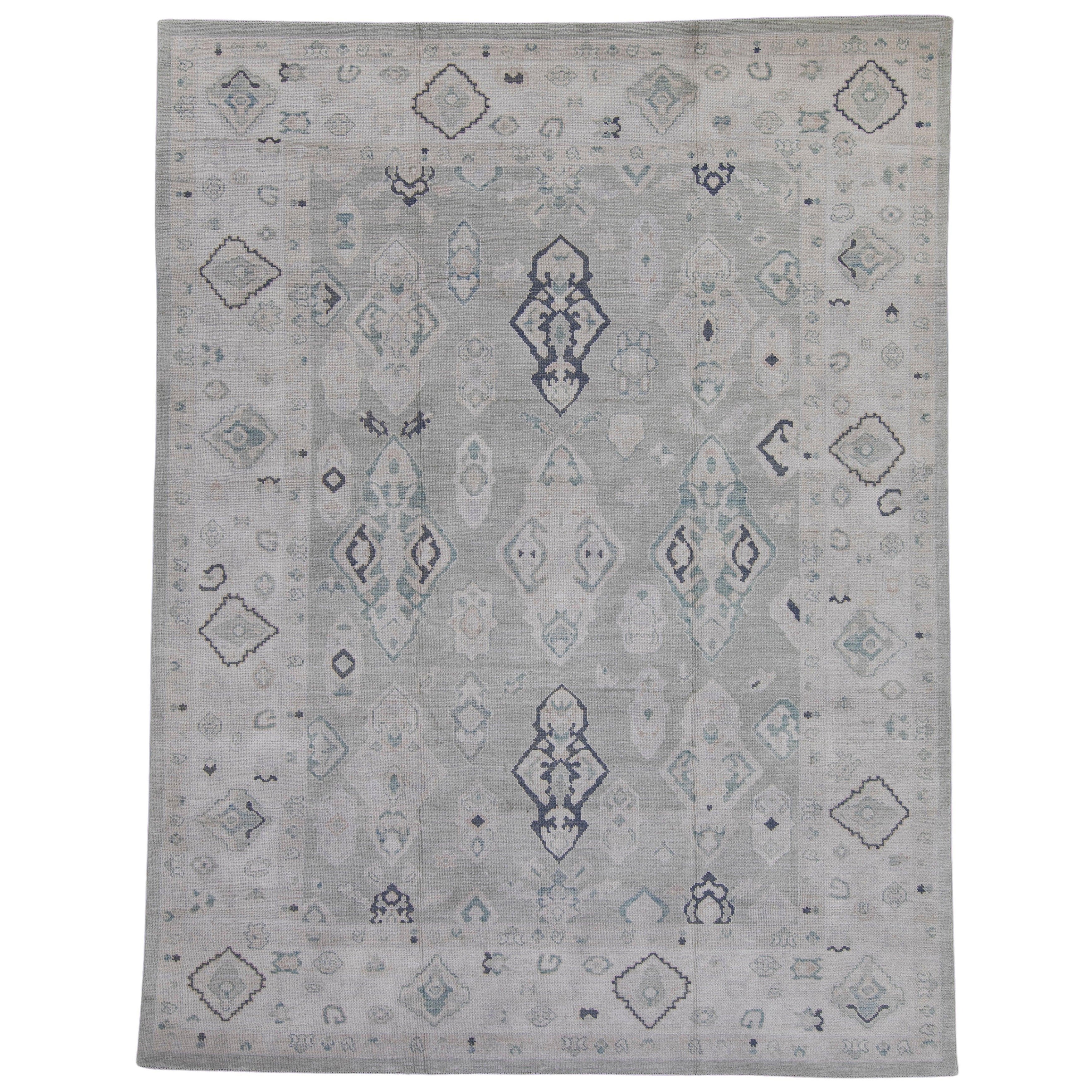 Turkish Oushak Rug 9'8" x 12'8" #16957
