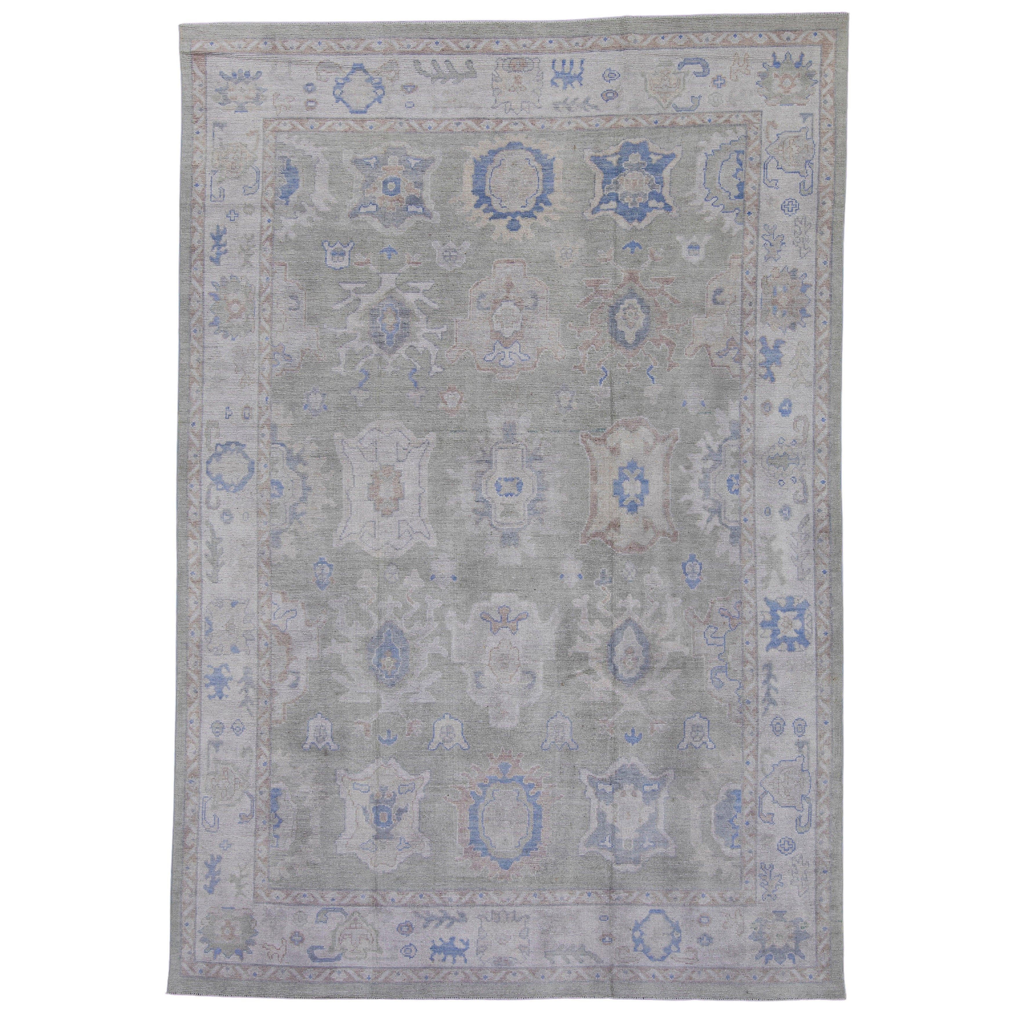 Turkish Oushak Rug 9' x 13'2" #16956