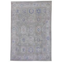 Alfombra turca Oushak 9' x 13'2" #16956
