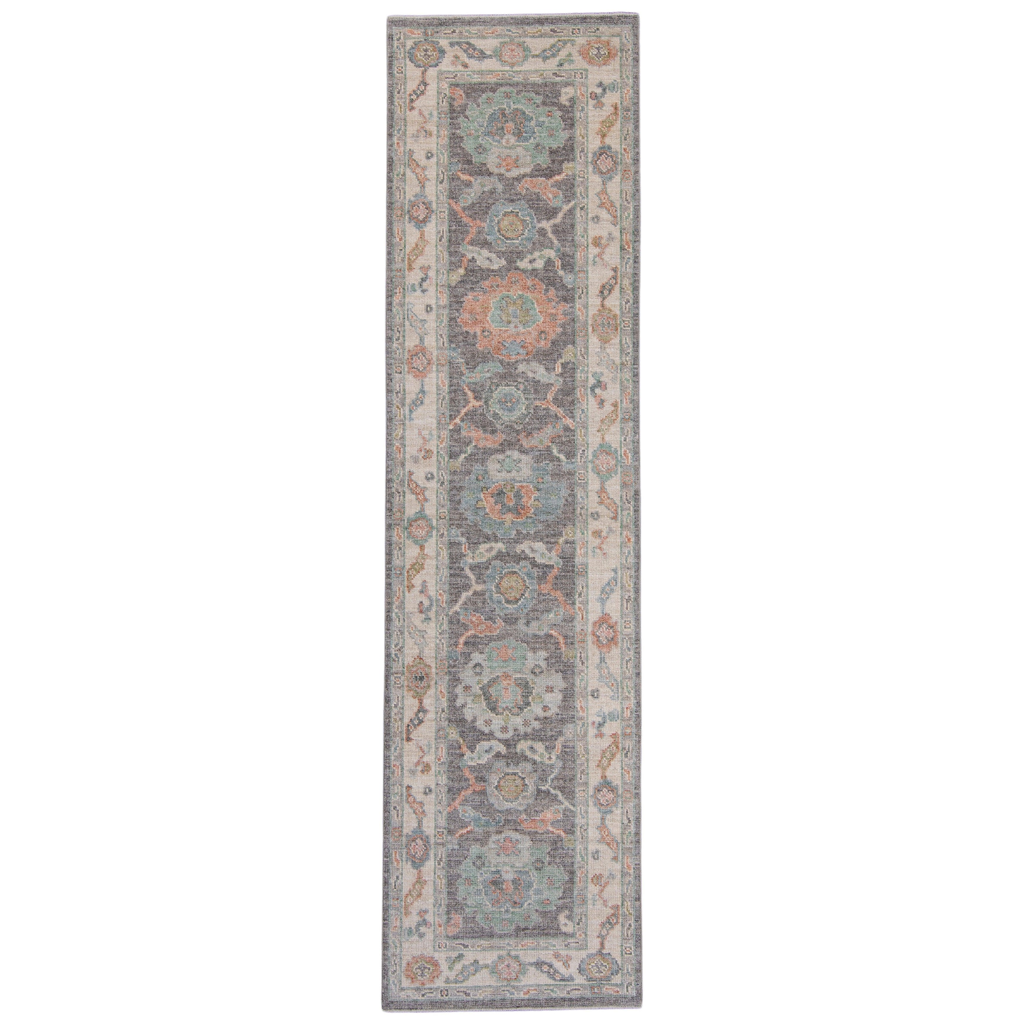 Turkish Oushak Runner Rug 2'8" x 10'3" #16172