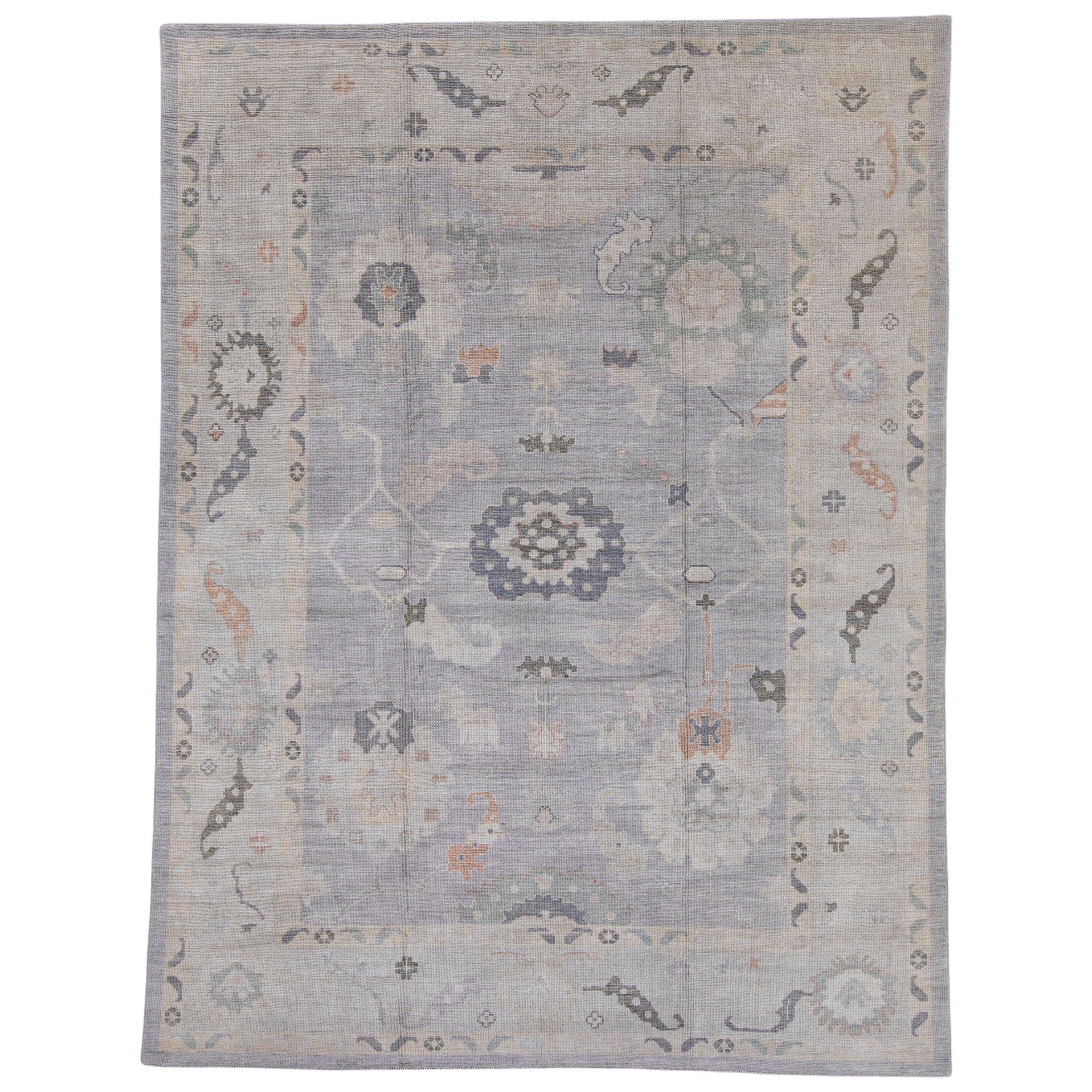 Türkischer Oushak-Teppich 9'4" x 12'5" #16955