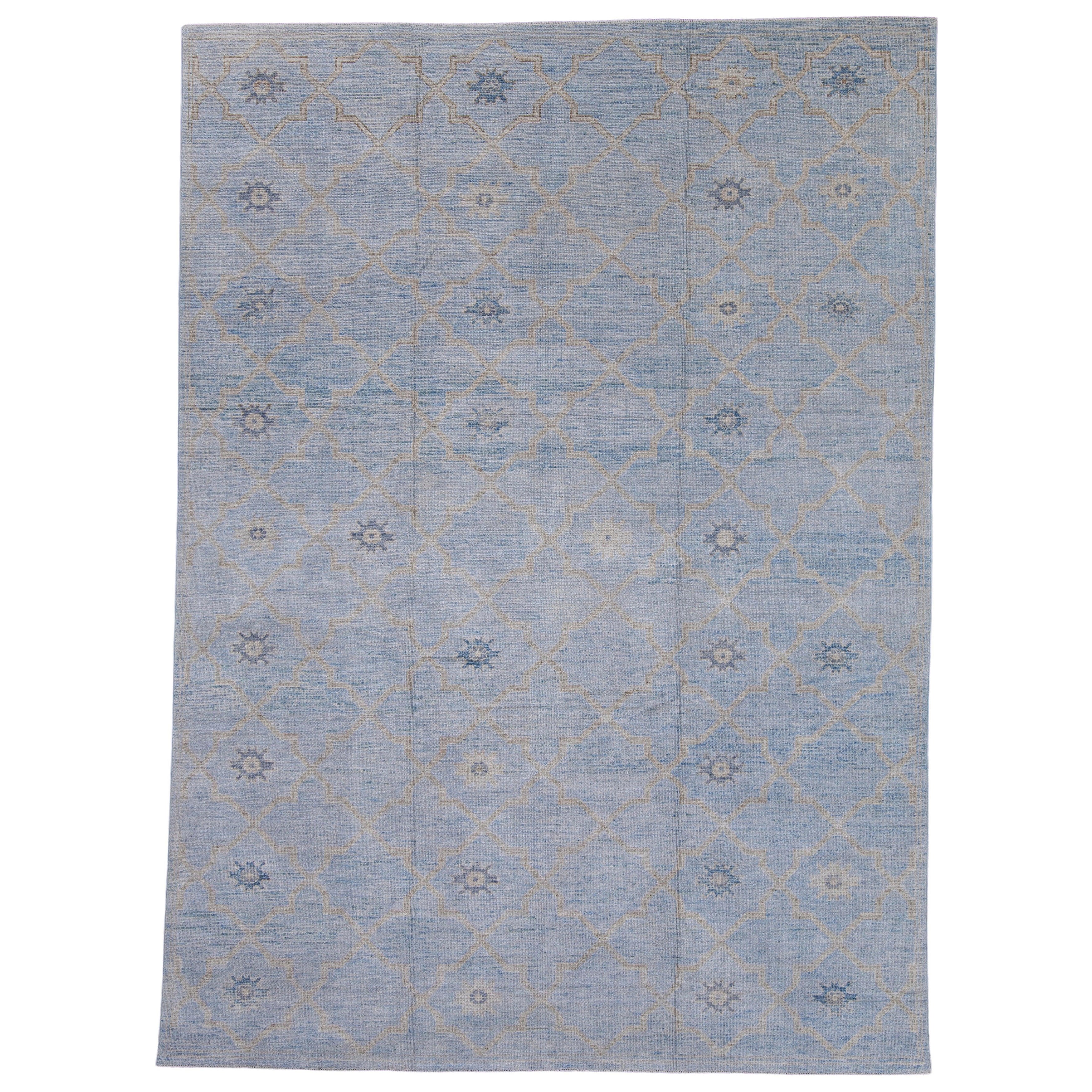 Alfombra turca Oushak 9'1" x 12'7" #16954 en venta