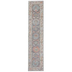 Alfombra Turca Oushak 2'4" x 10'5" #16007