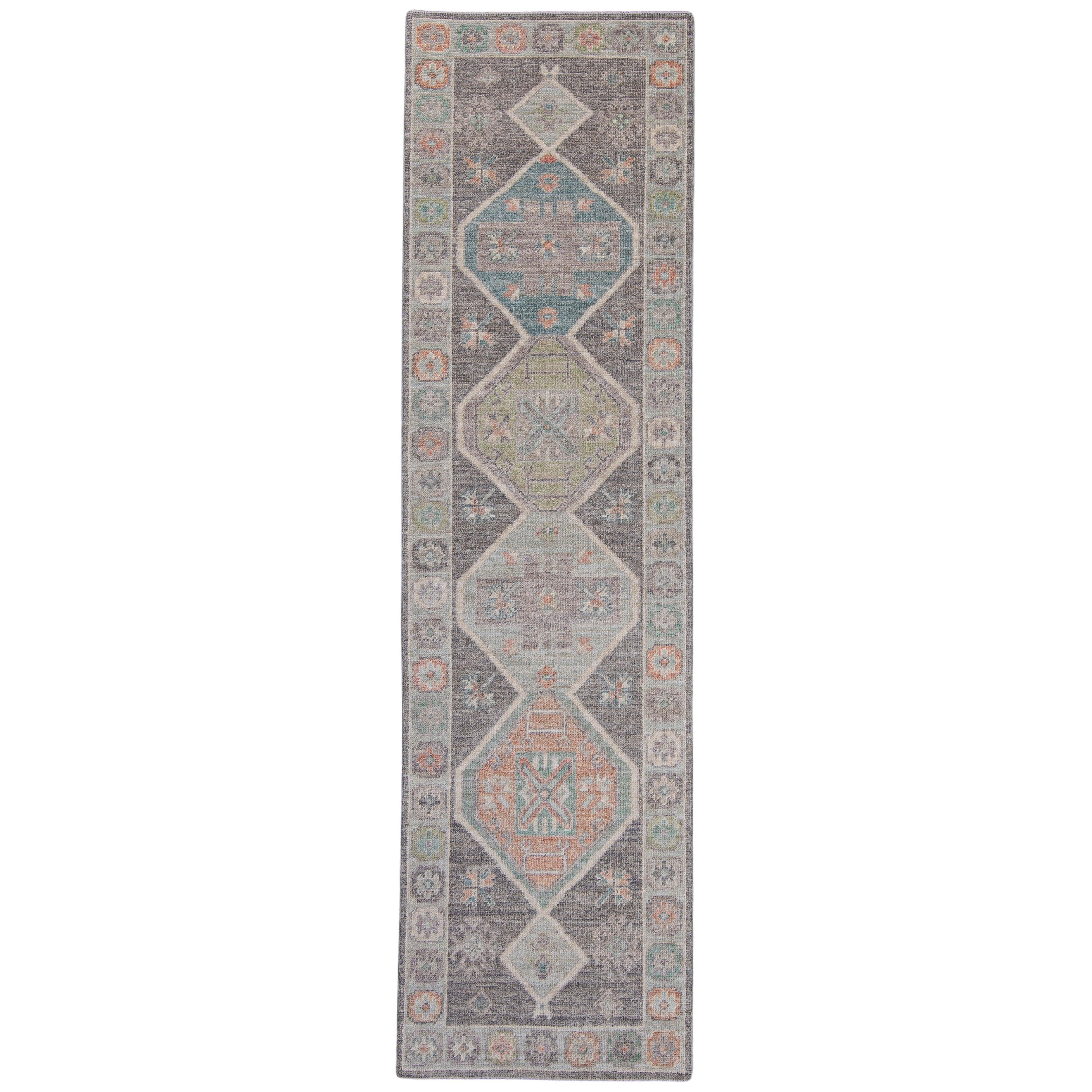 Alfombra Turca Oushak 2'10" x 10'2" #16003