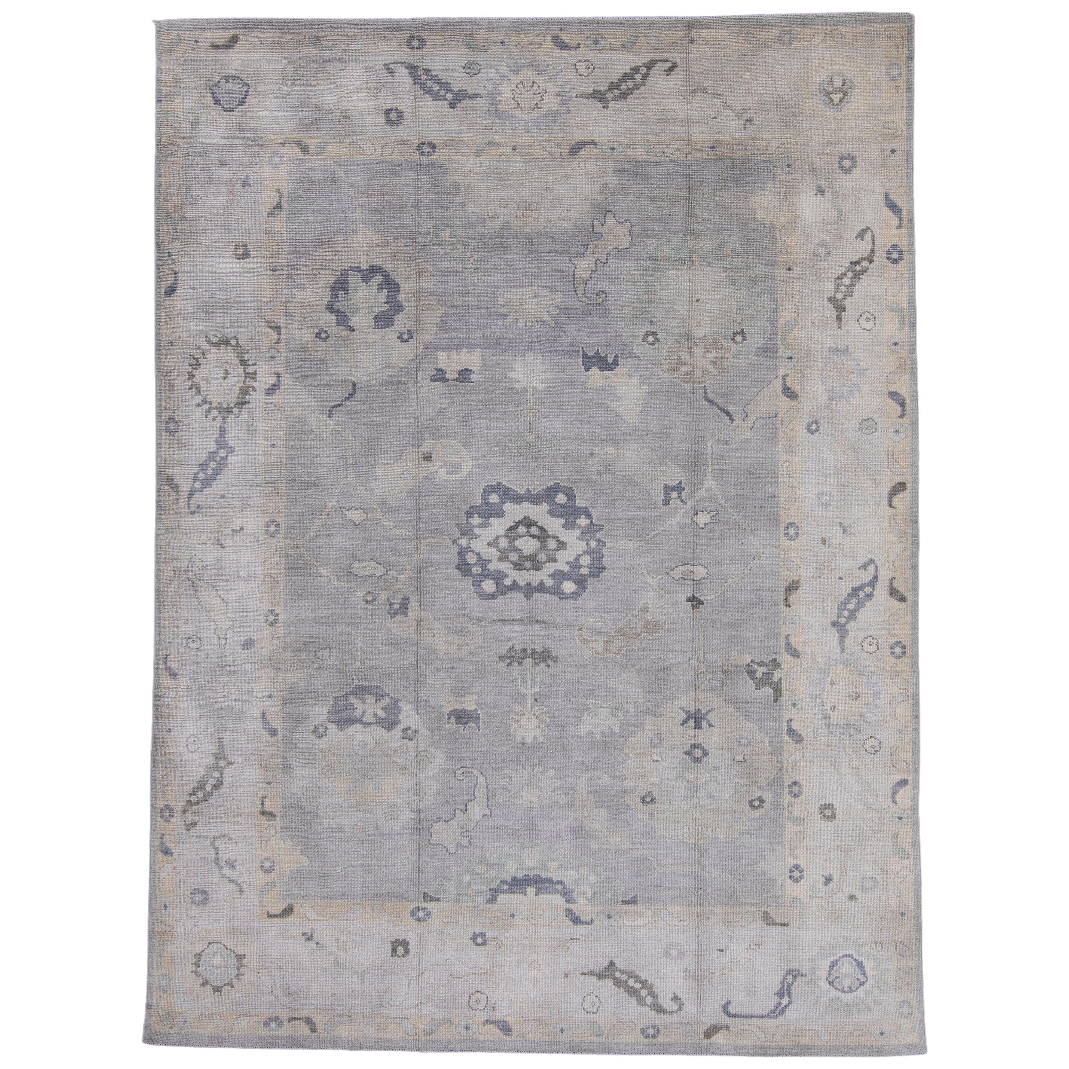 Turkish Oushak Rug 9'3" x 12'5" #16885