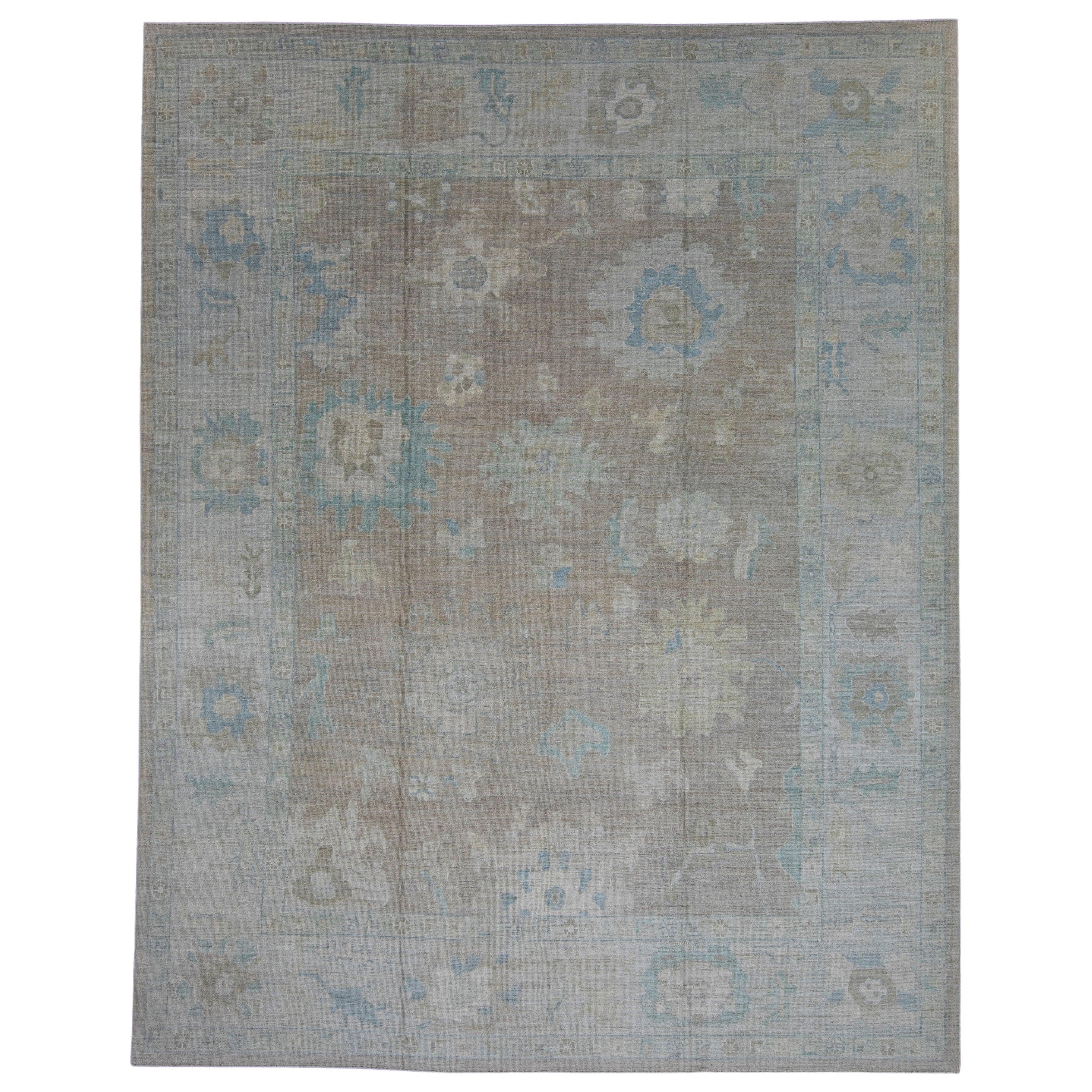 Alfombra turca Oushak 12'1" x 15'4" #16457