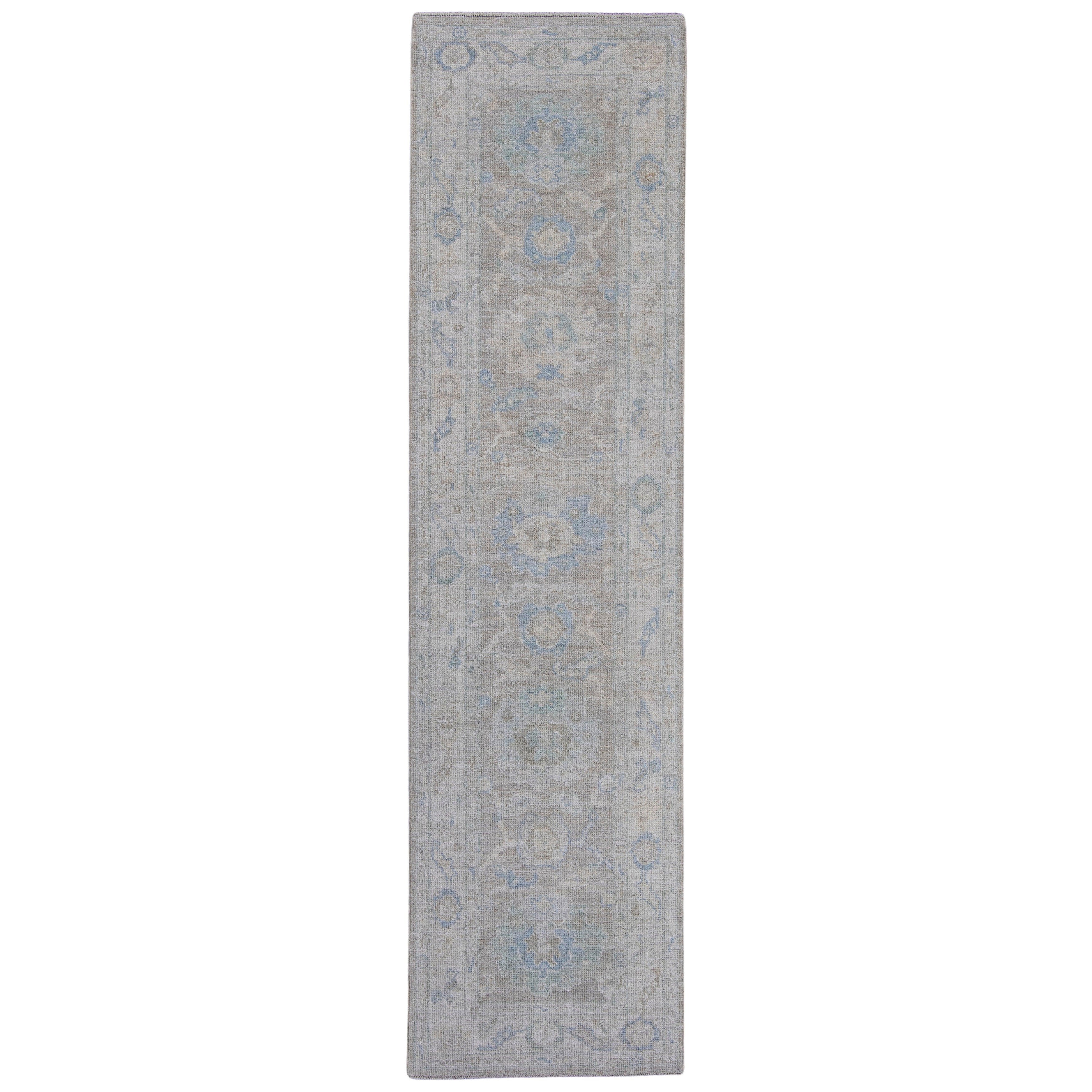 Turkish Oushak Runner Rug 2'8" x 10'3" #16284