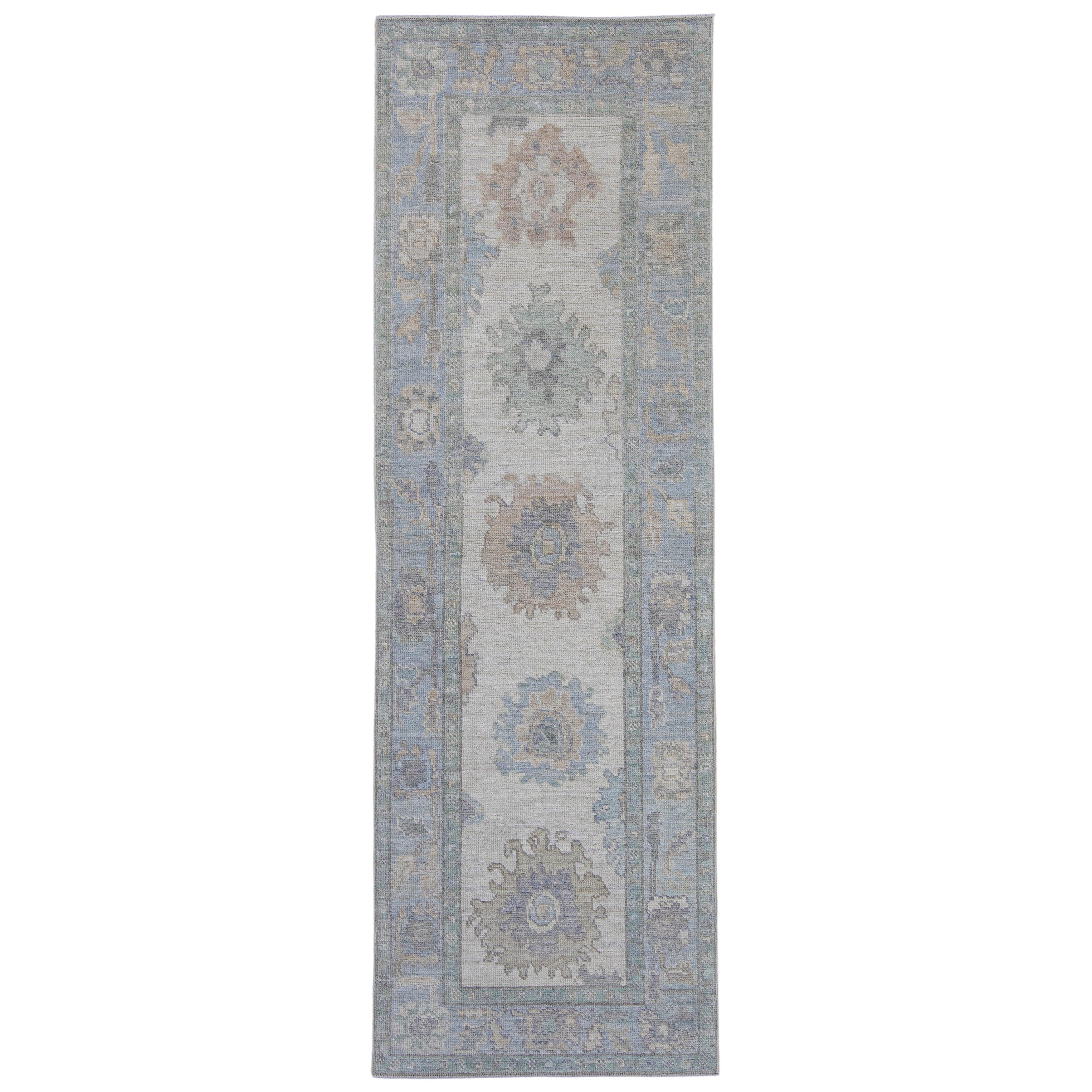 Türkischer Oushak-Läufer 2'10" x 8'8" #16338