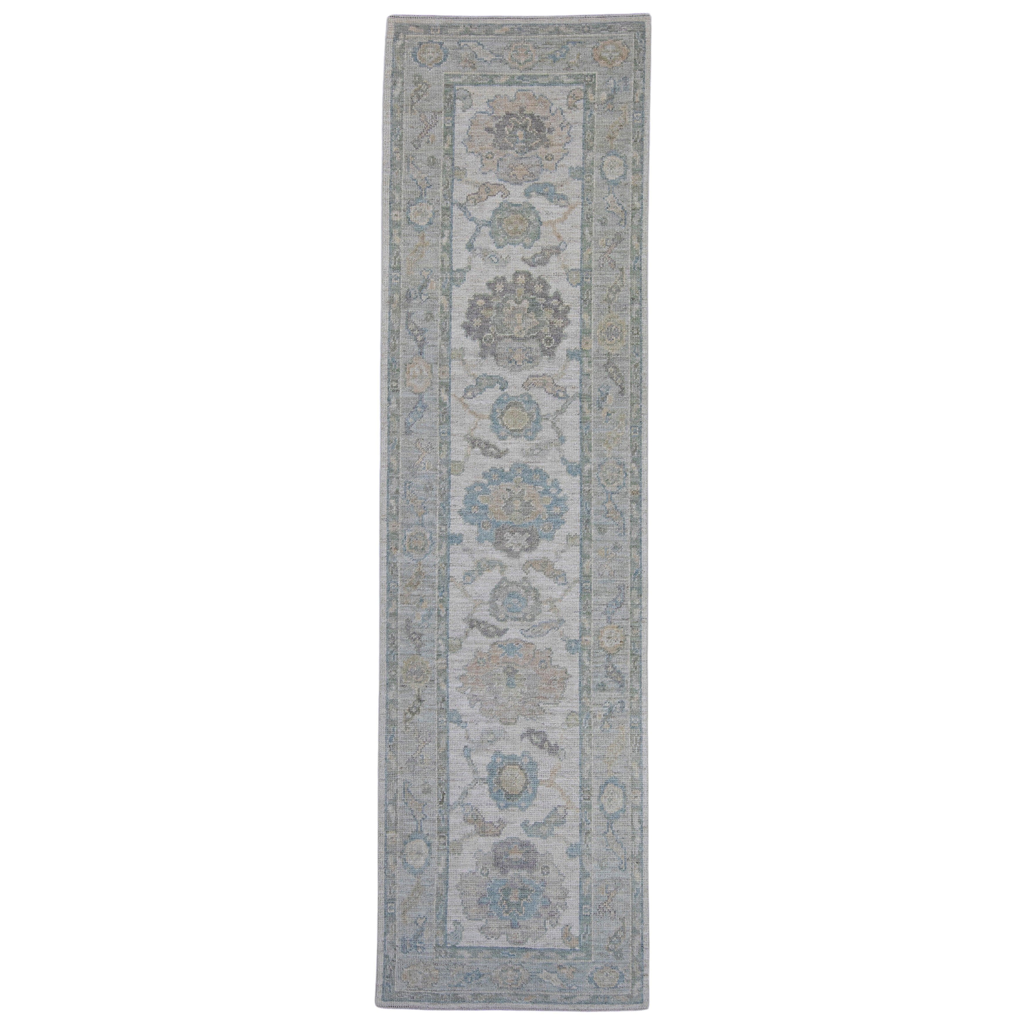 Türkischer Oushak-Läufer 2'9" x 10' #16277