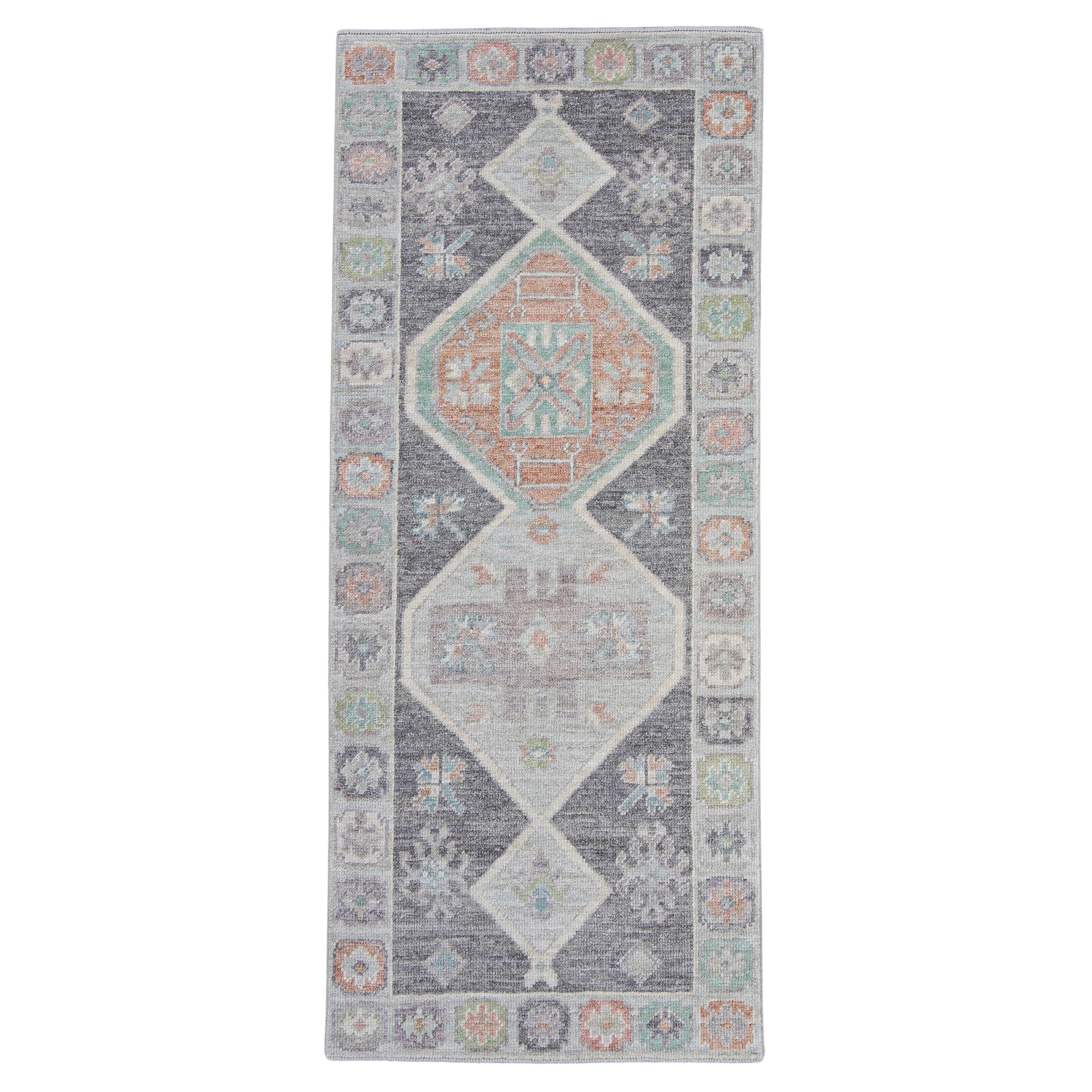 Turkish Oushak Rug 2'10" x 6'8" #16390