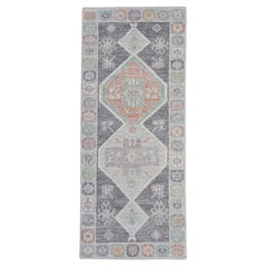 Tappeto Oushak turco 2'10" x 6'8" #16390