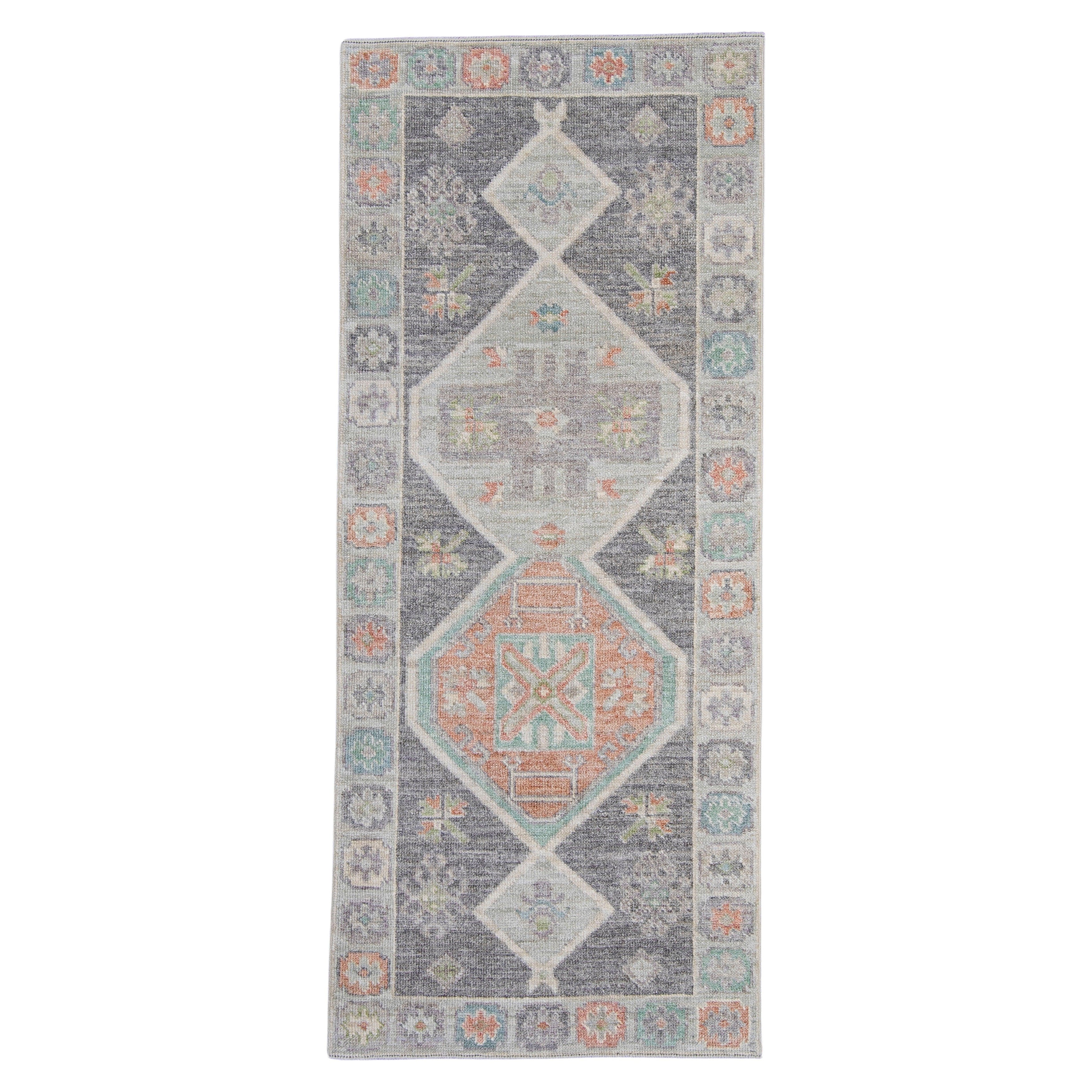 Turkish Oushak Rug 2'10" x 6'7" #16368