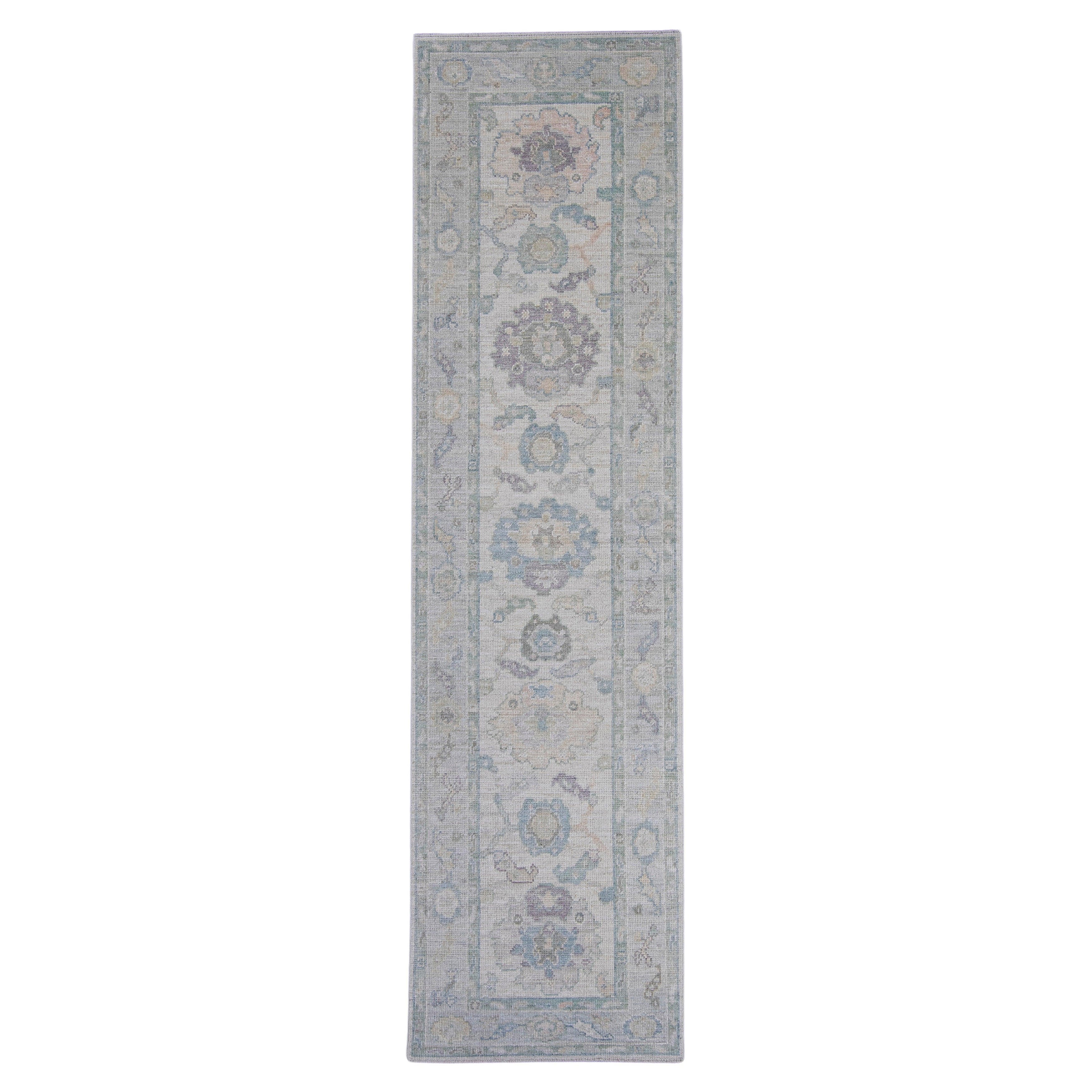 Turkish Oushak Runner Rug 2'8" x 10' #16196