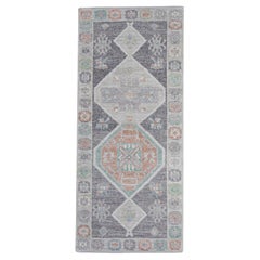 Alfombra turca Oushak 2'11" x 6'9" #16325