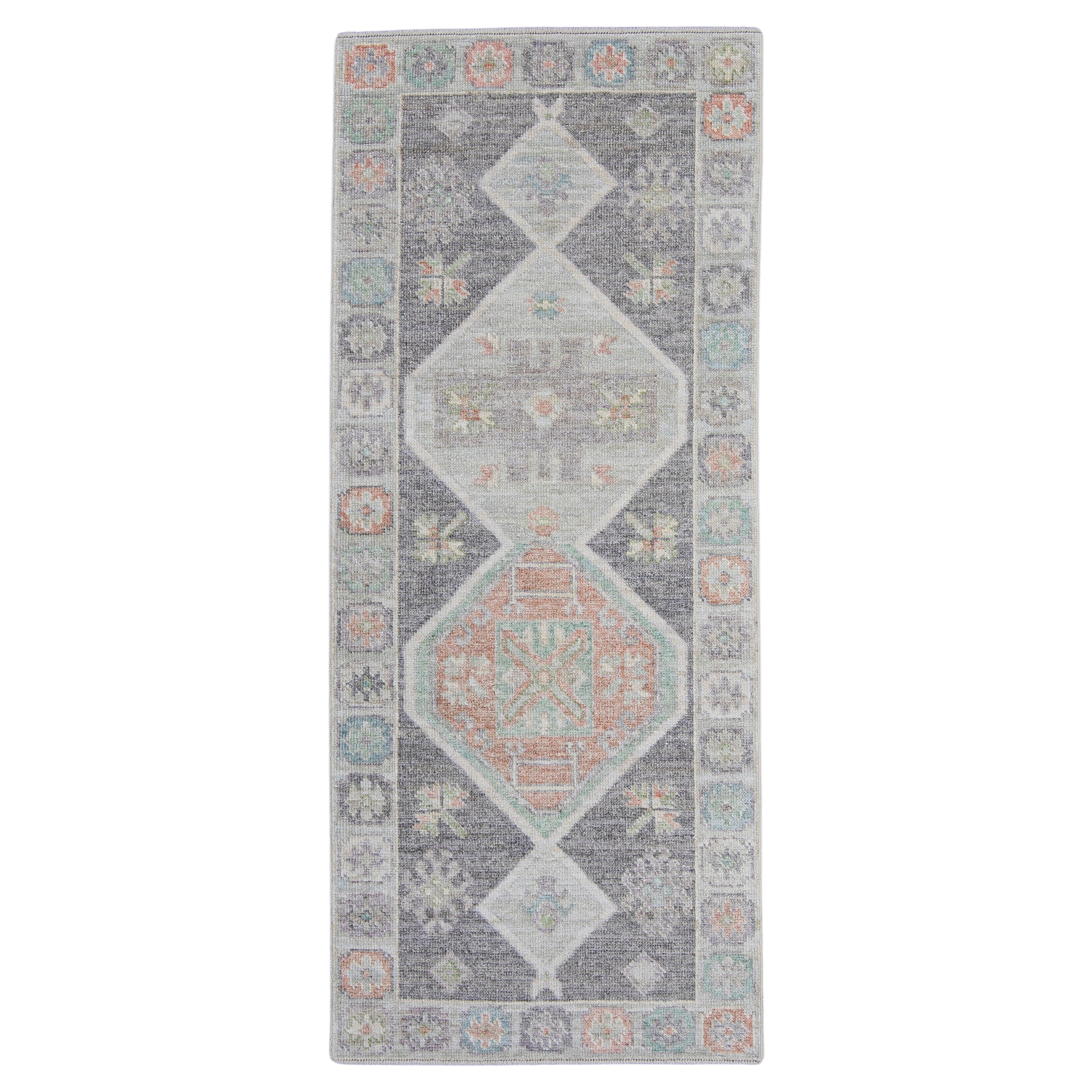 Turkish Oushak Rug 2'10" x 6'8" #16256