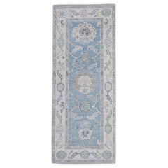 Alfombra turca Oushak 2'6" x 6'2" #16255