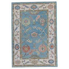 Turkish Oushak Rug 4'1" x 5'11" #16792