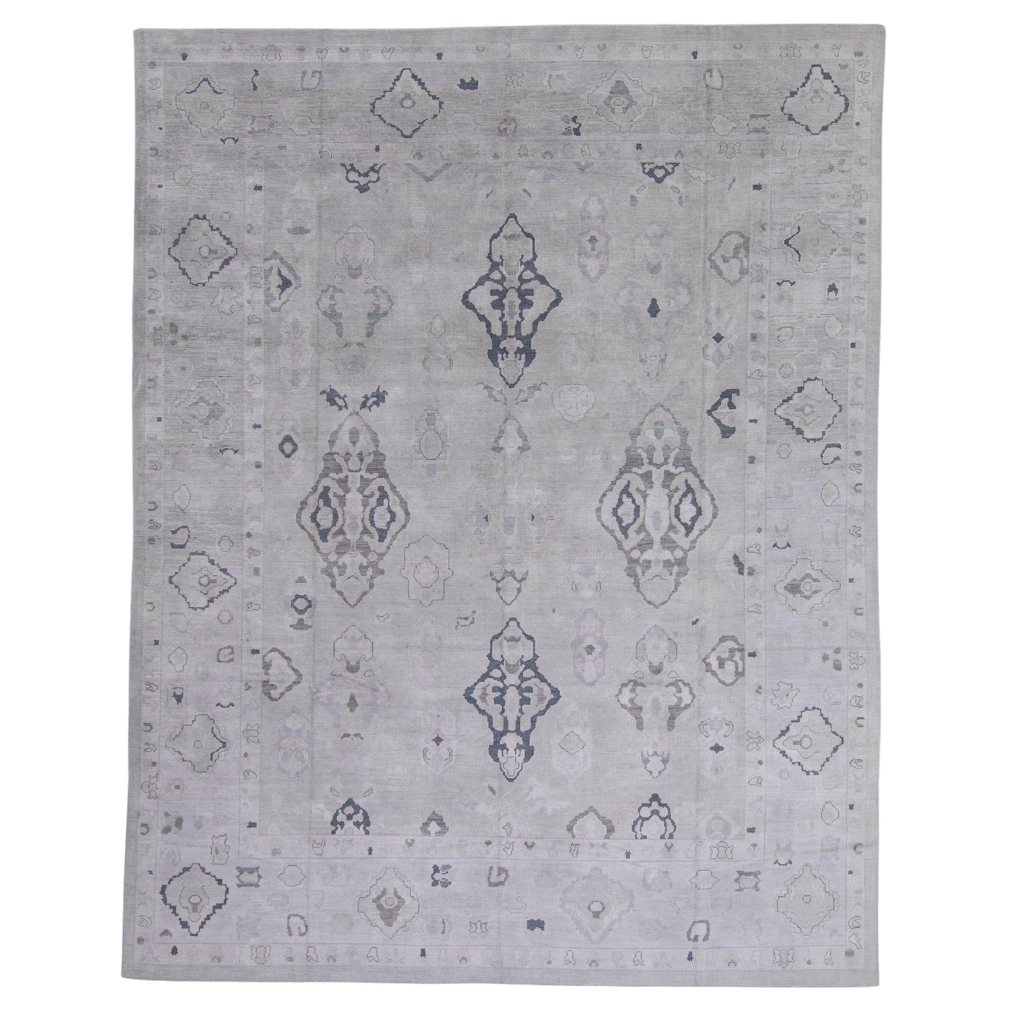 Alfombra turca Oushak 12'4" x 15'9" #16962