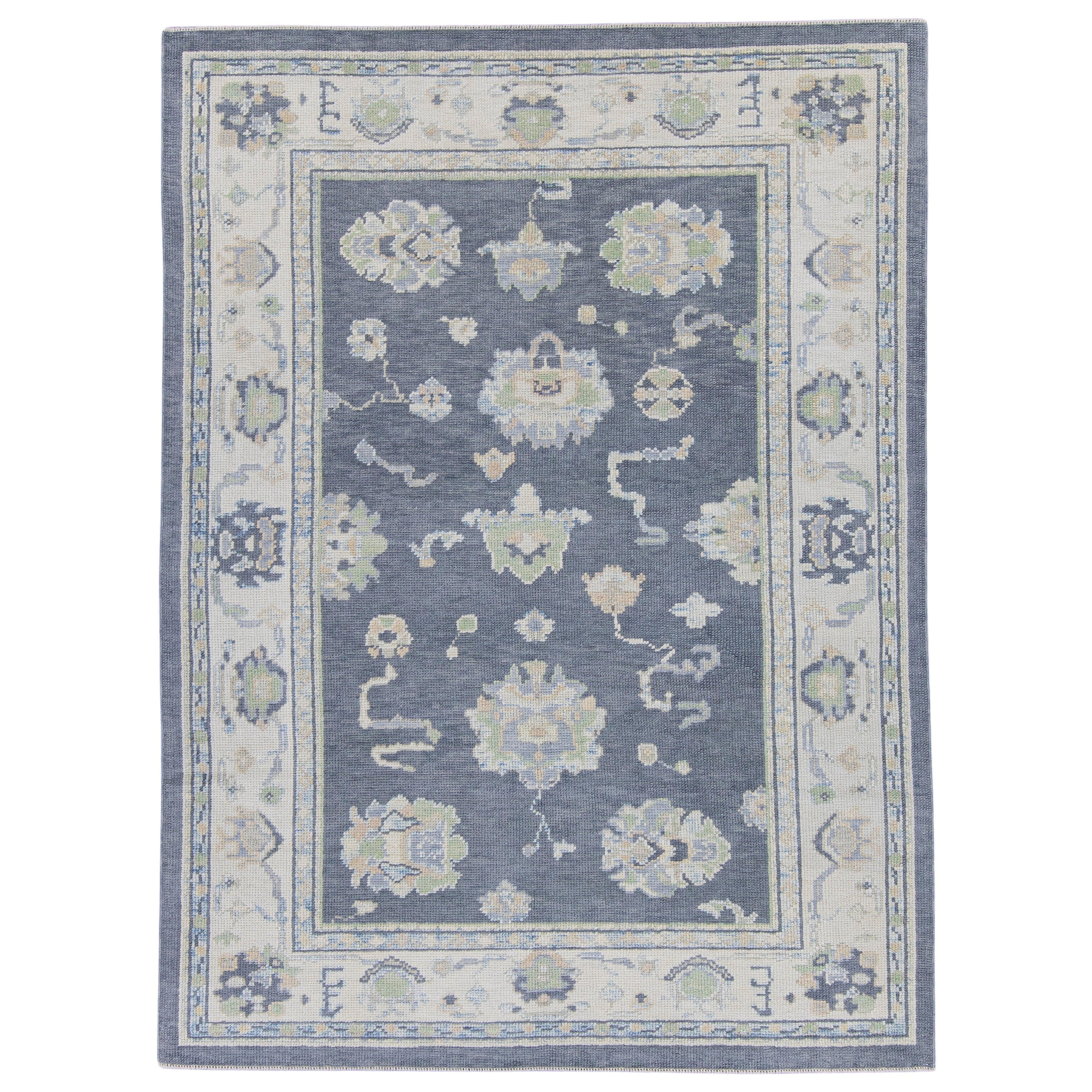 Alfombra turca Oushak 5' x 6'10" #16630