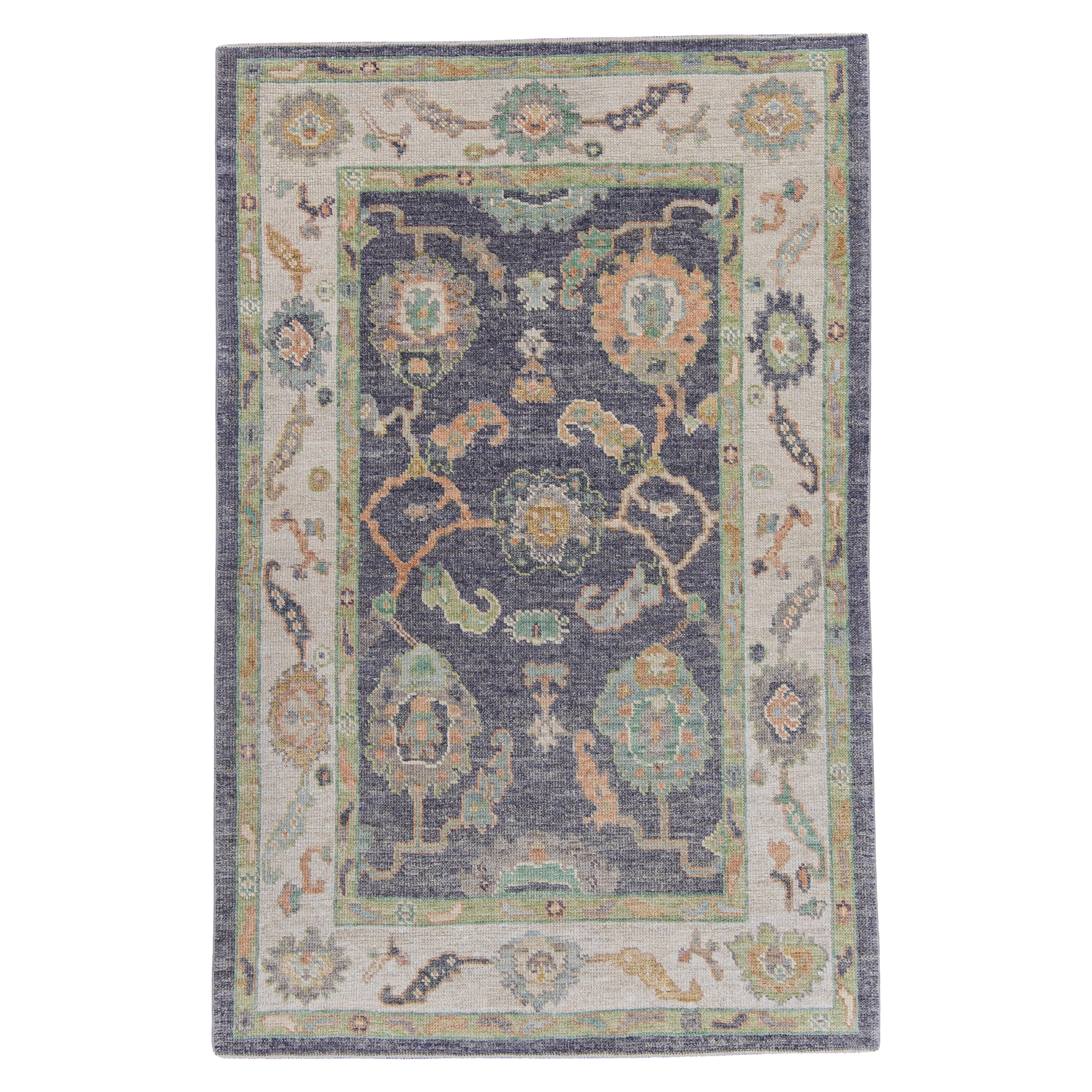 Tappeto Oushak turco 4'2" x 6'4" #16494