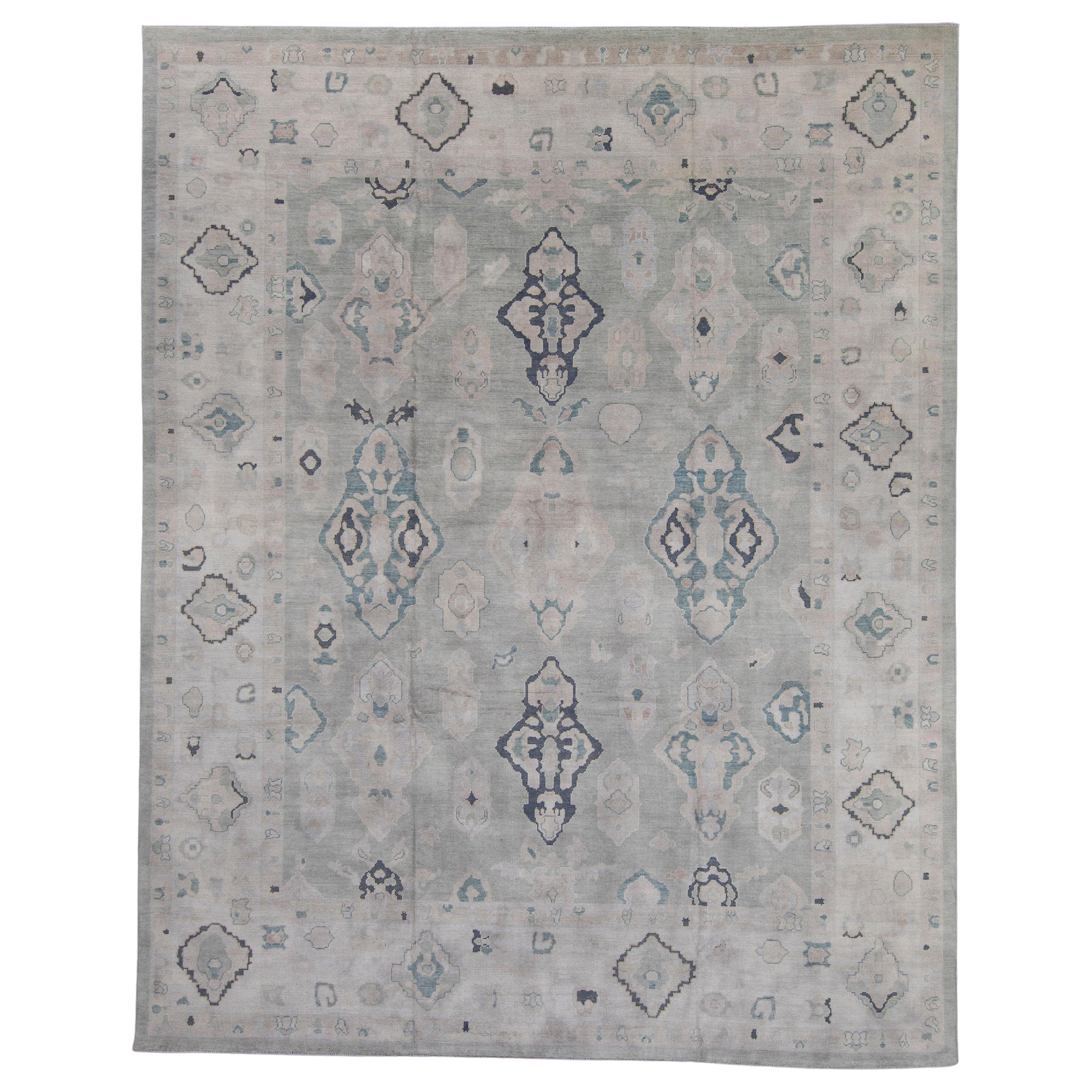 Turkish Oushak Rug 12'1" x 15'3" #16918