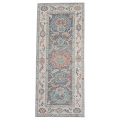 Alfombra turca Oushak 2'8" x 6'3" #16249