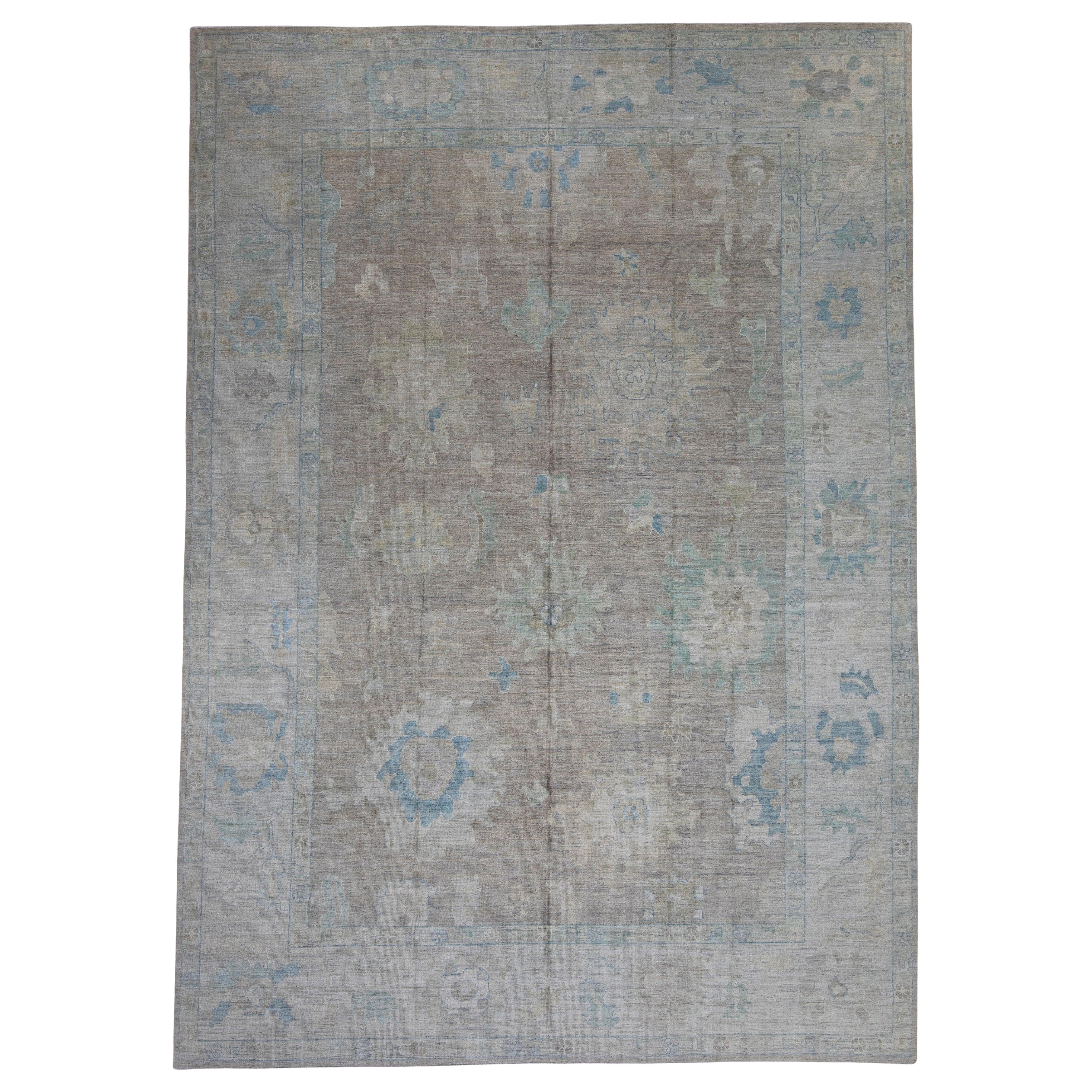 Türkischer Oushak-Teppich 12'1" x 17'1" #16489