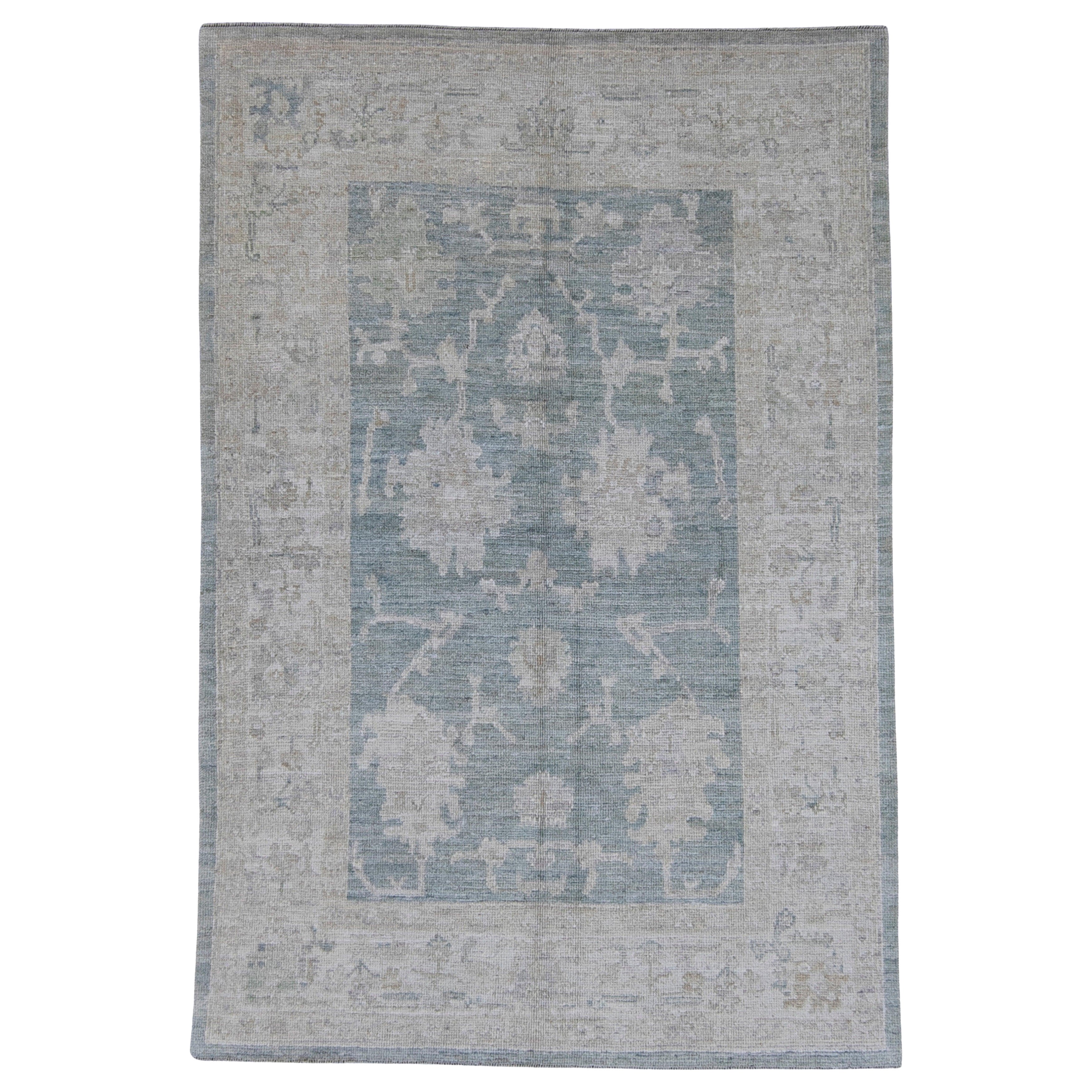 Tapis turc Oushak 4'11" x 7'4" n° 16472