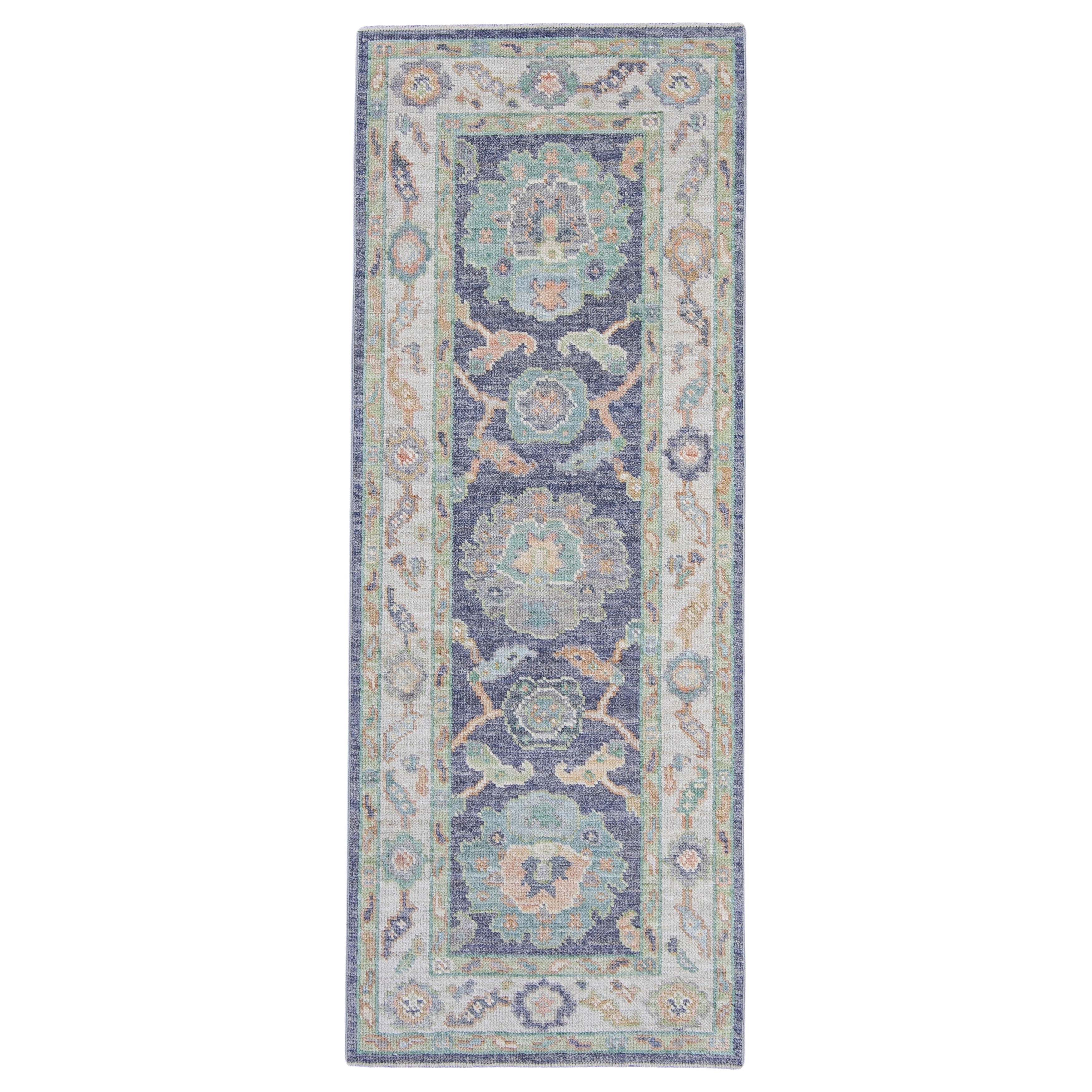 Turkish Oushak Rug 2'4" x 6' #16174